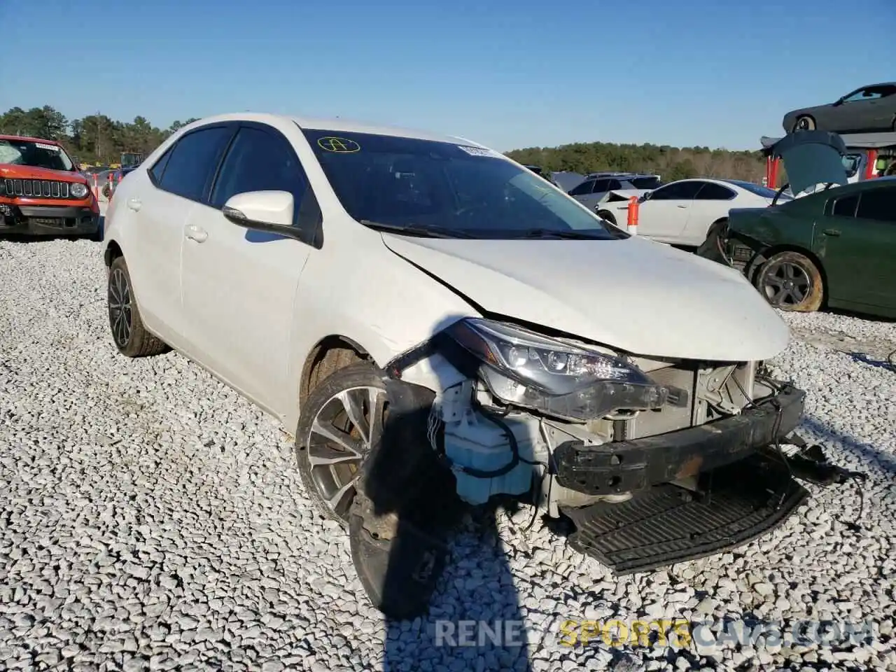 1 Photograph of a damaged car 5YFBURHE3KP882890 TOYOTA COROLLA 2019