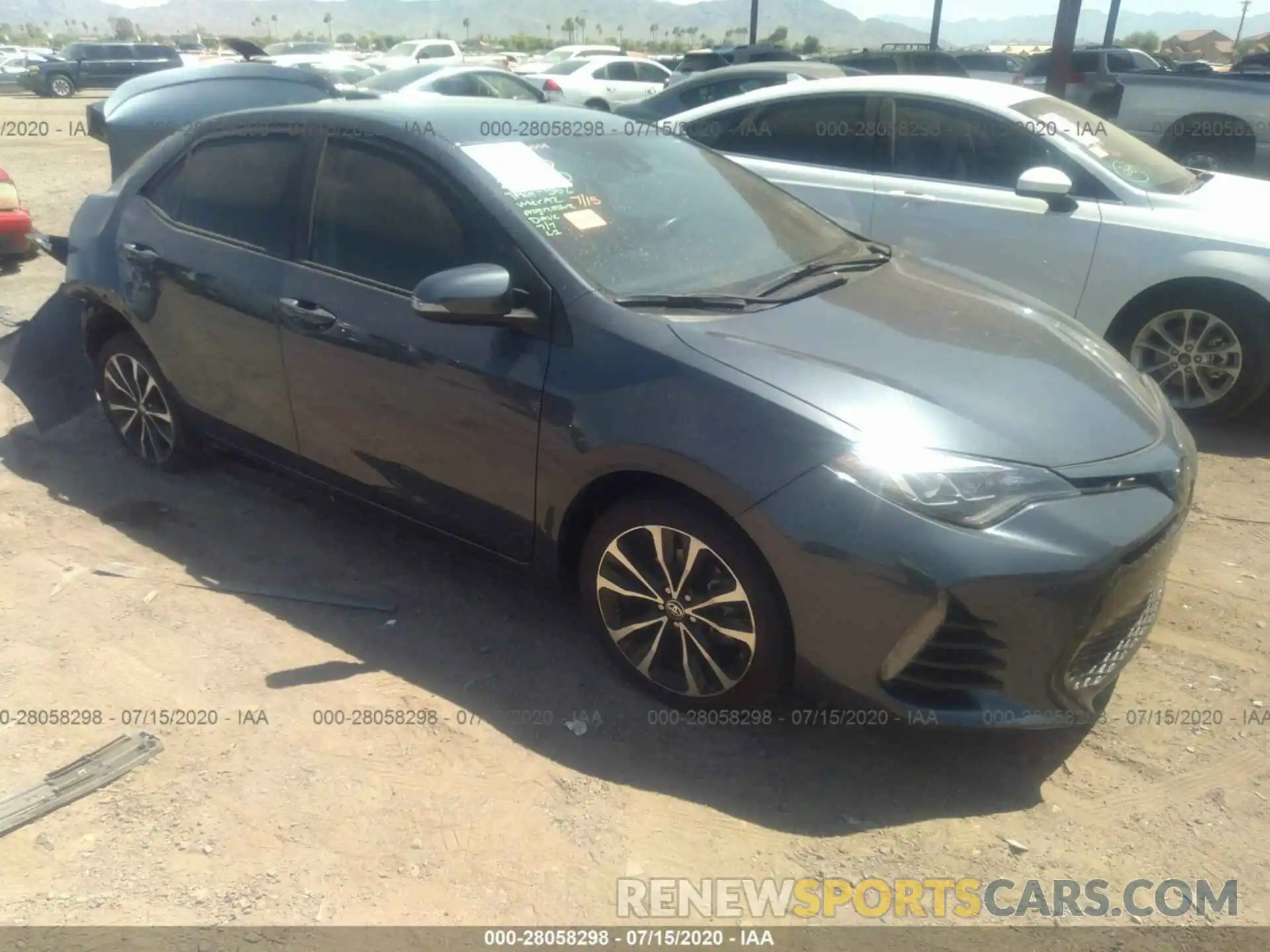 1 Photograph of a damaged car 5YFBURHE3KP883053 TOYOTA COROLLA 2019