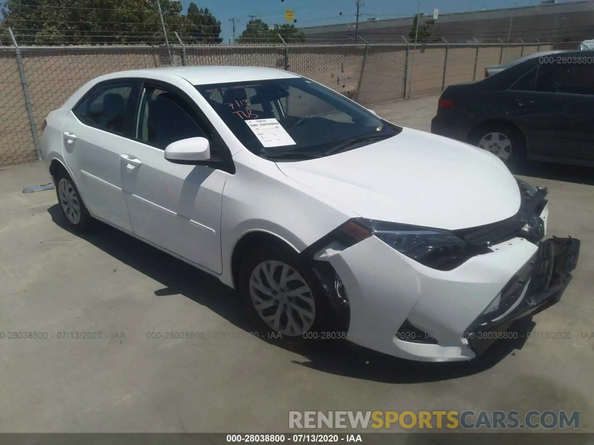 1 Photograph of a damaged car 5YFBURHE3KP883165 TOYOTA COROLLA 2019