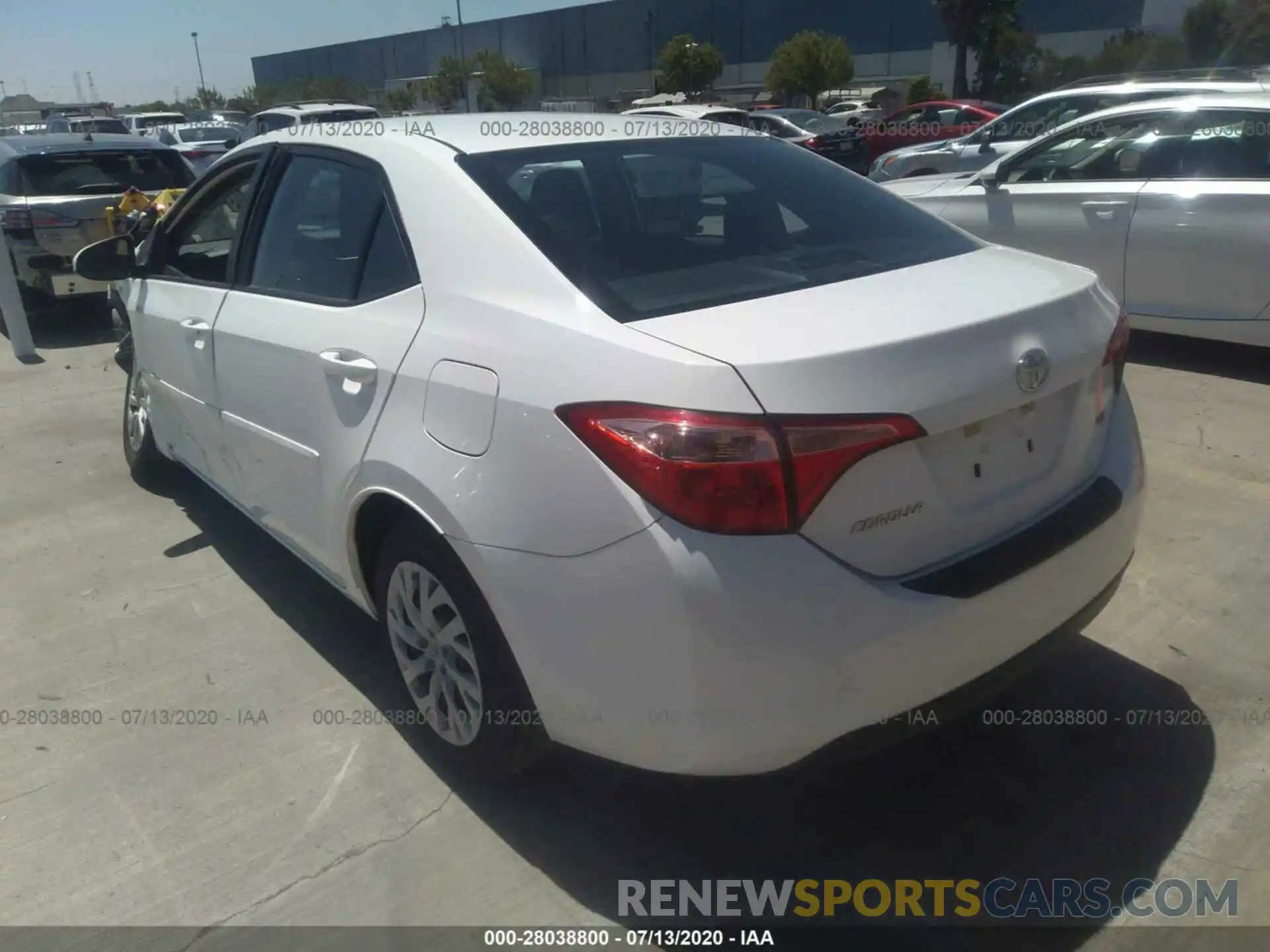 3 Photograph of a damaged car 5YFBURHE3KP883165 TOYOTA COROLLA 2019