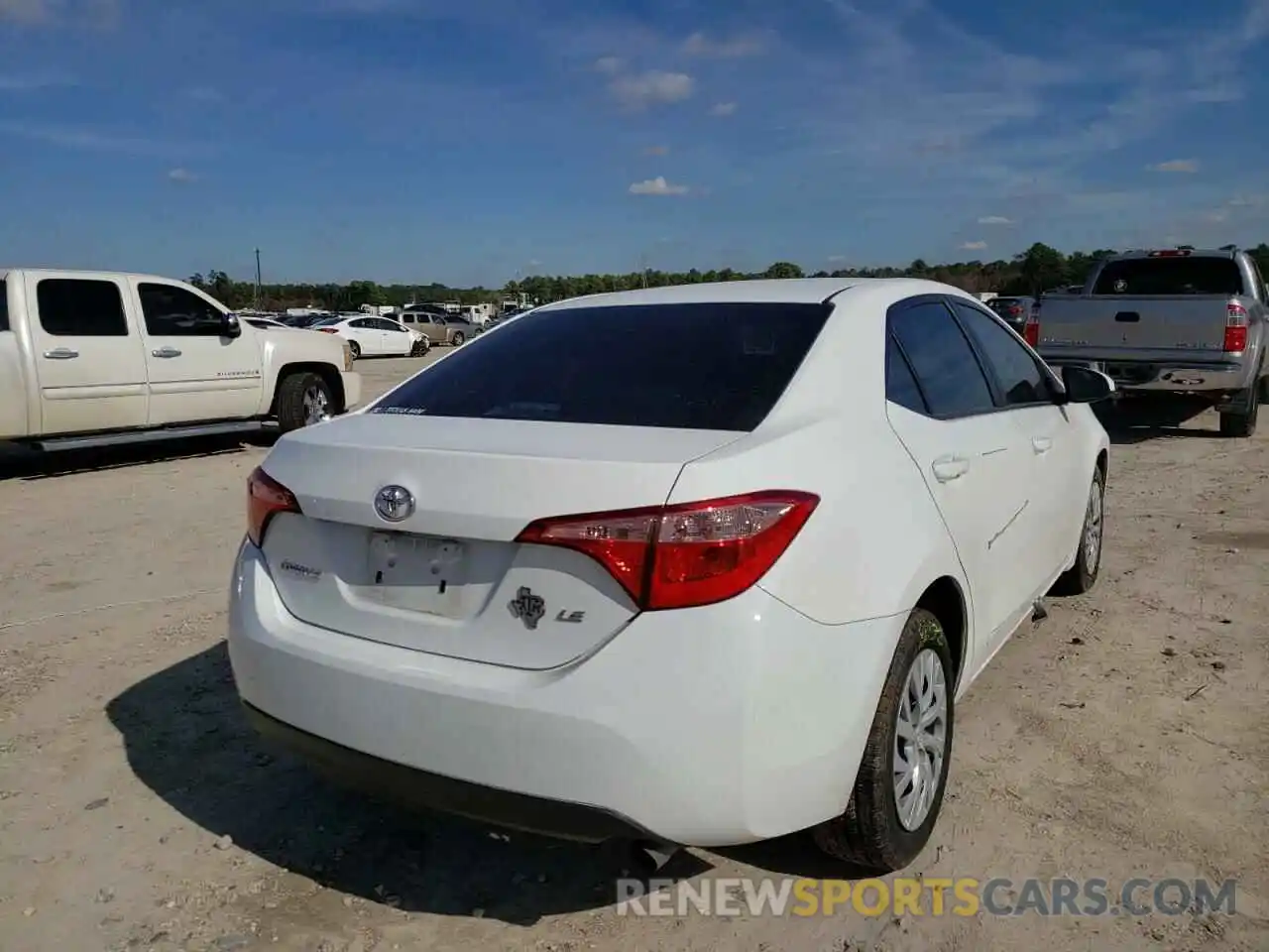 4 Photograph of a damaged car 5YFBURHE3KP883179 TOYOTA COROLLA 2019