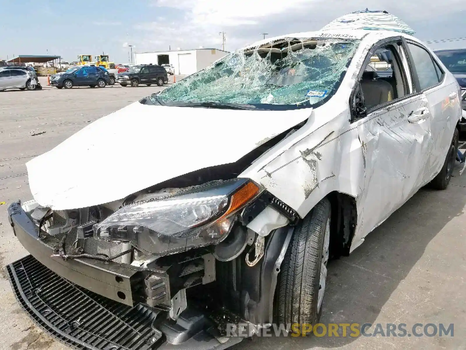 2 Photograph of a damaged car 5YFBURHE3KP883635 TOYOTA COROLLA 2019