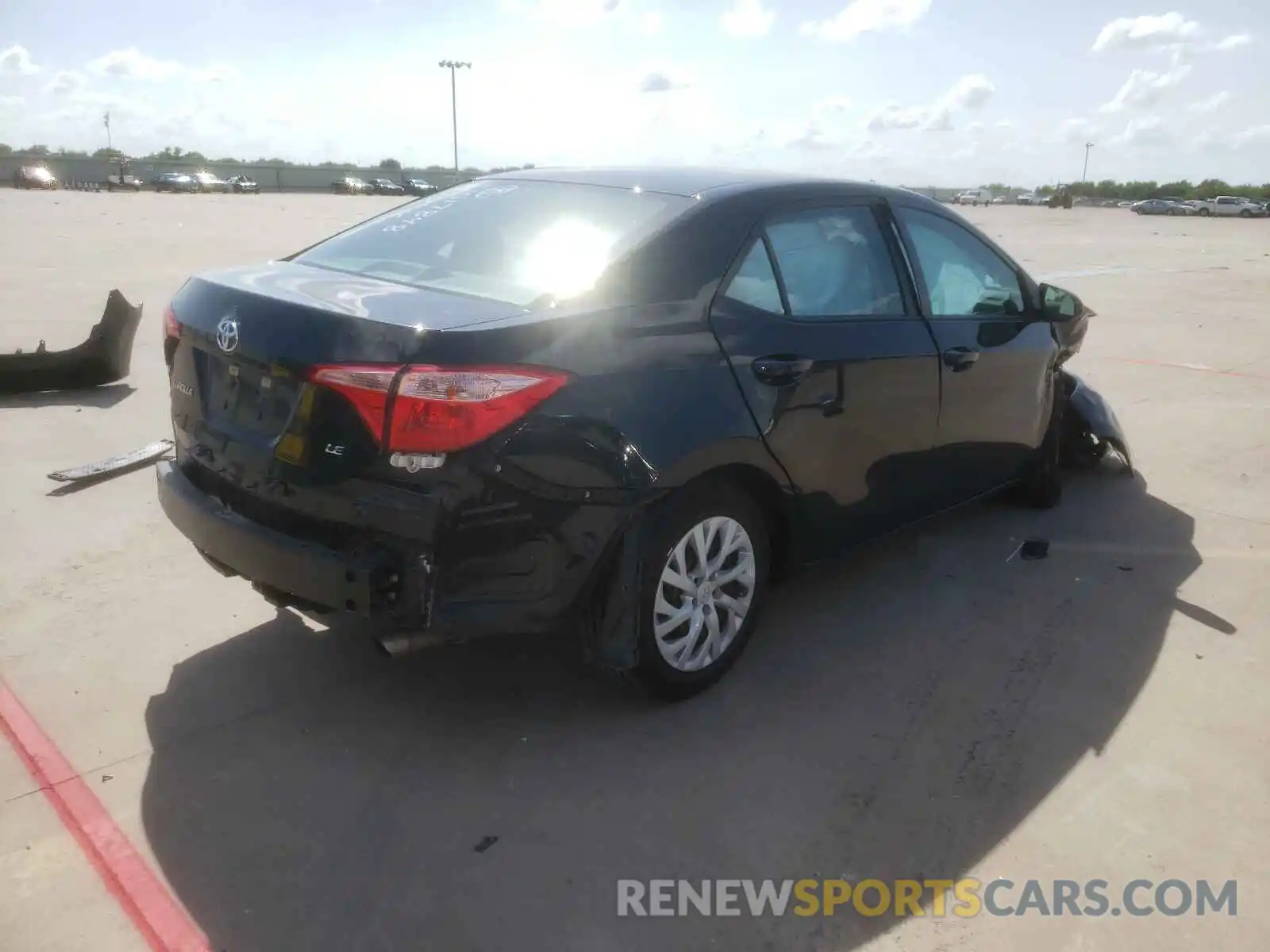 4 Photograph of a damaged car 5YFBURHE3KP884543 TOYOTA COROLLA 2019