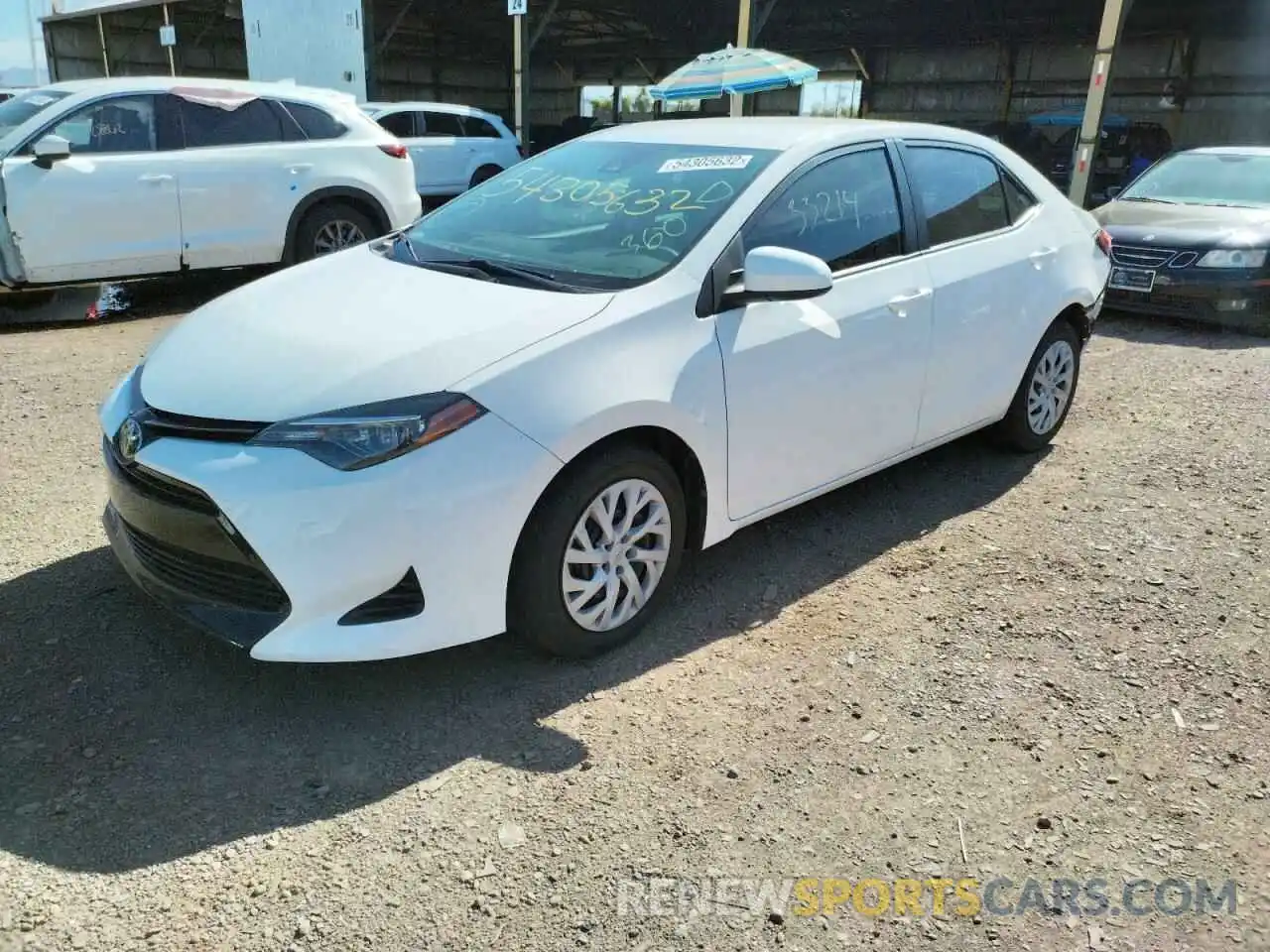 2 Photograph of a damaged car 5YFBURHE3KP884591 TOYOTA COROLLA 2019