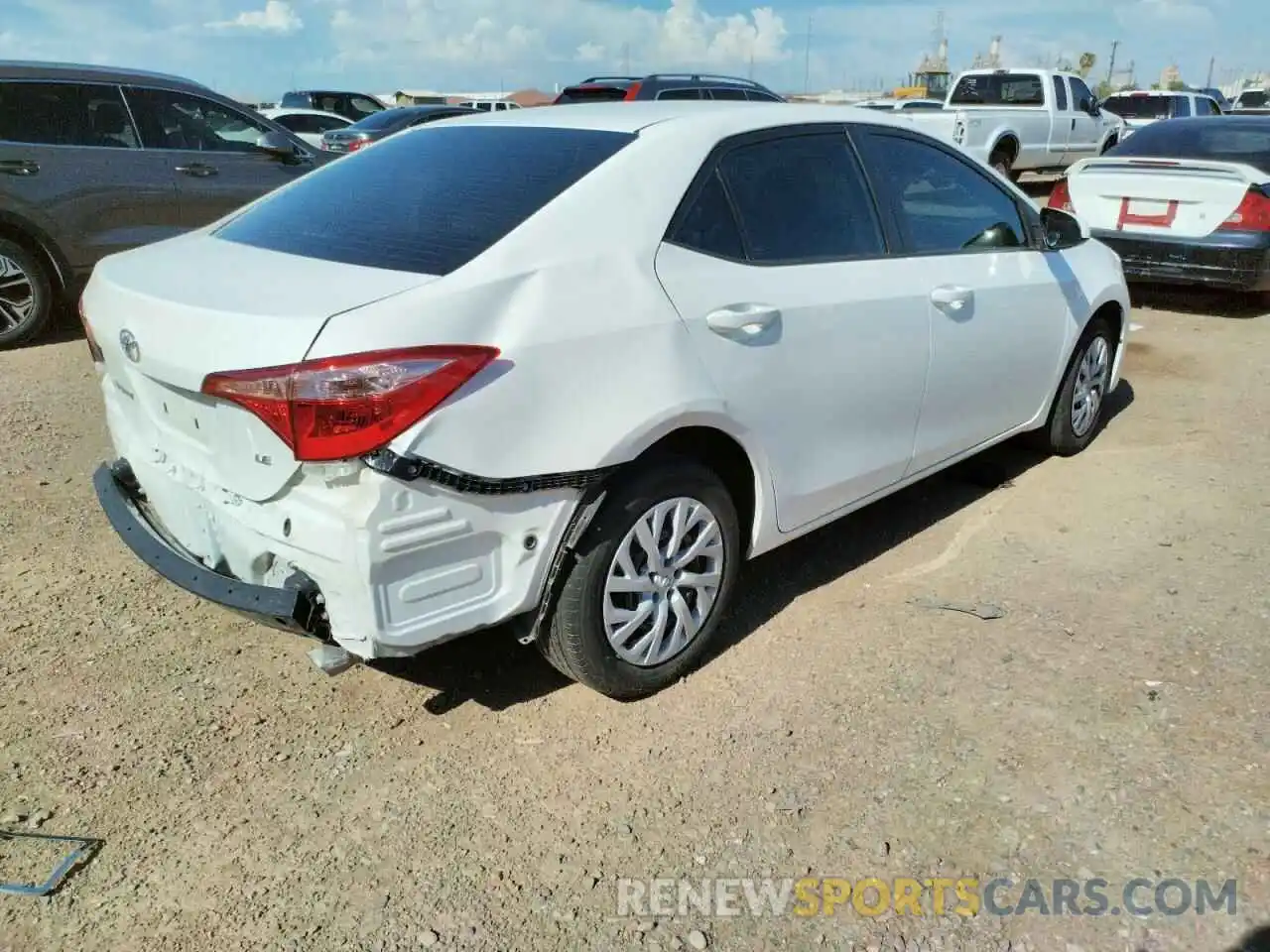 4 Photograph of a damaged car 5YFBURHE3KP884591 TOYOTA COROLLA 2019