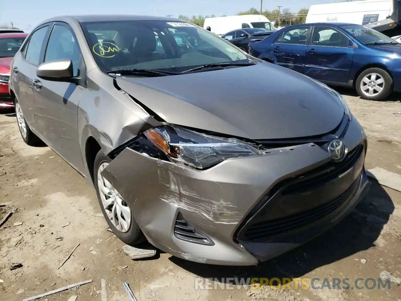 1 Photograph of a damaged car 5YFBURHE3KP884705 TOYOTA COROLLA 2019