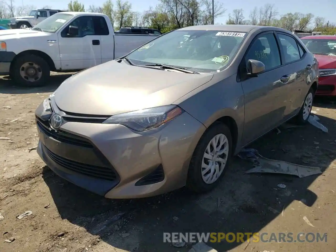 2 Photograph of a damaged car 5YFBURHE3KP884705 TOYOTA COROLLA 2019