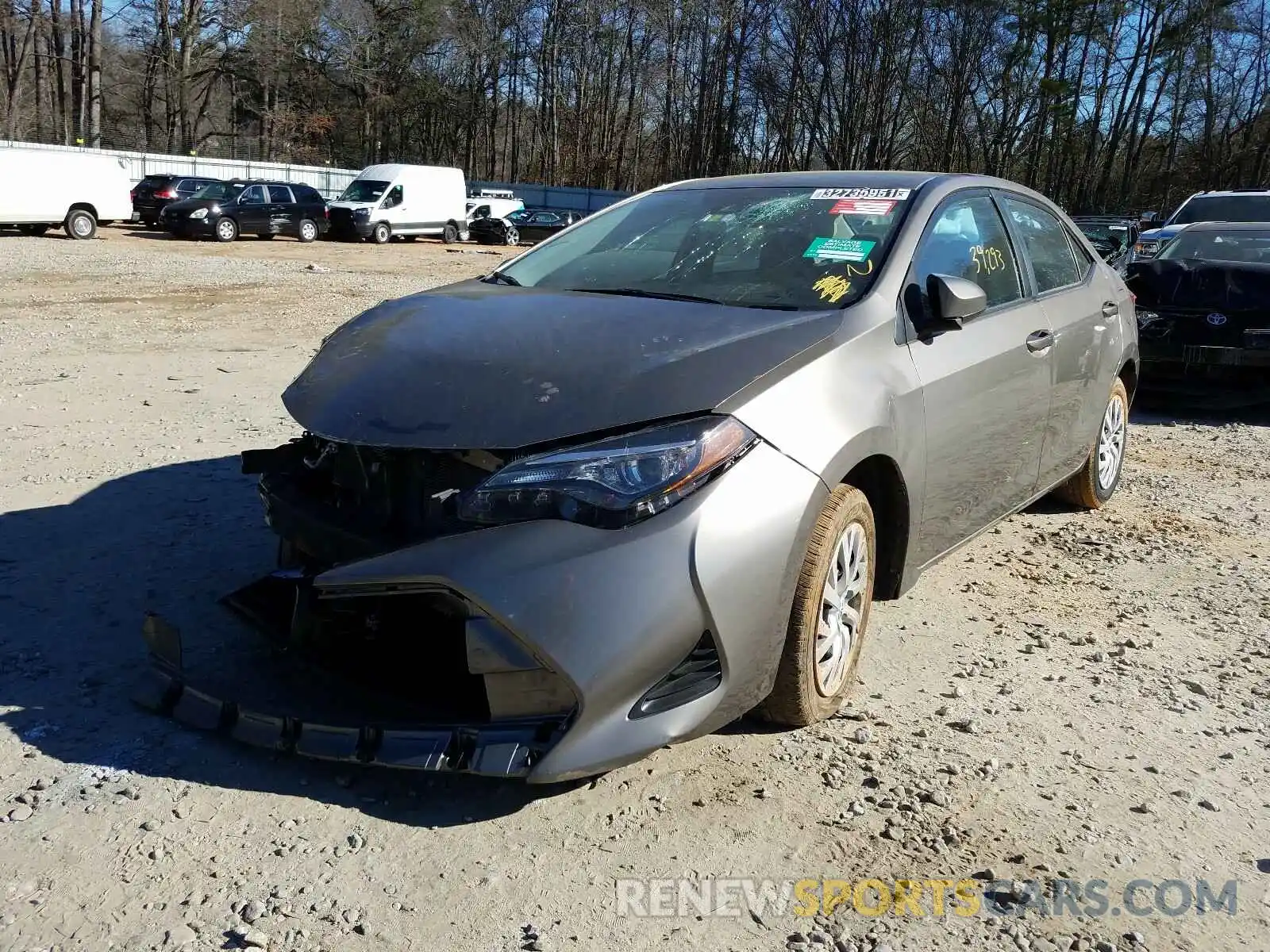 2 Photograph of a damaged car 5YFBURHE3KP884946 TOYOTA COROLLA 2019