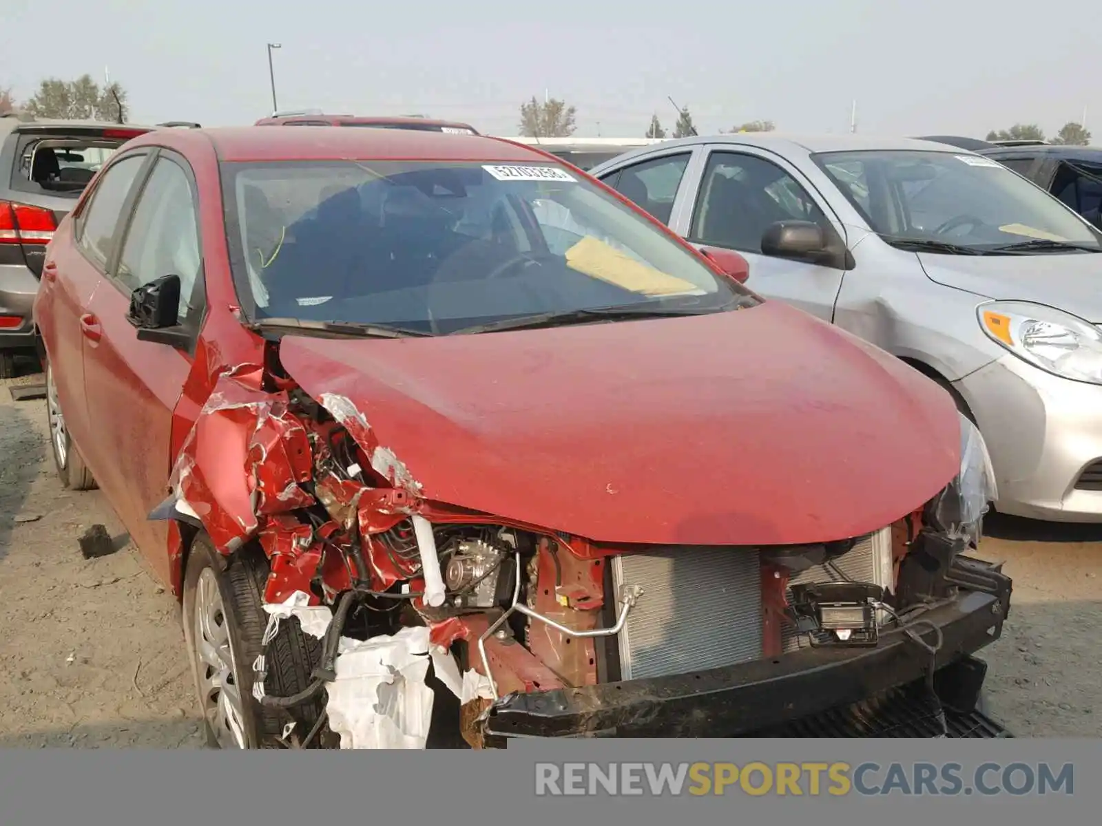 1 Photograph of a damaged car 5YFBURHE3KP884977 TOYOTA COROLLA 2019