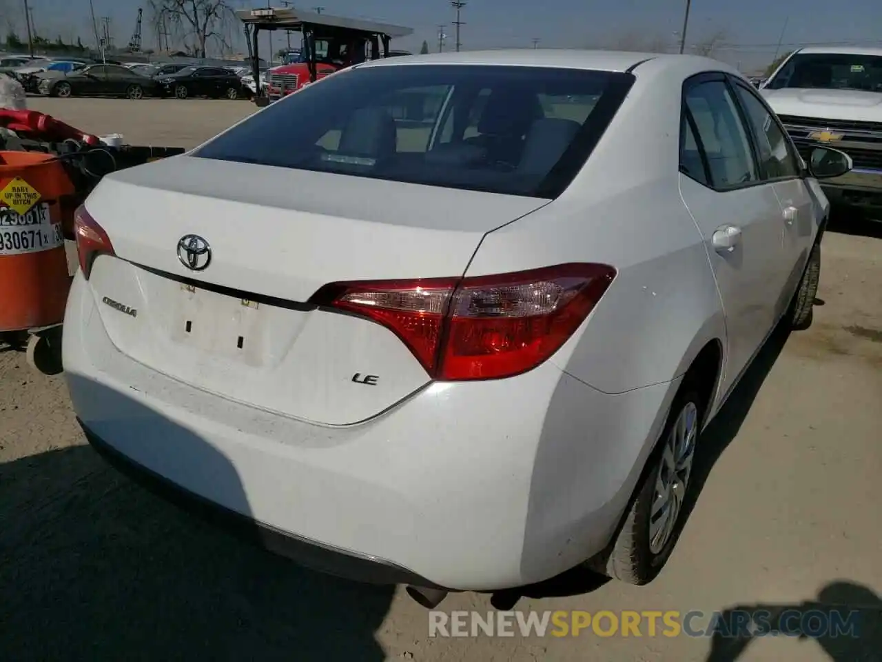 4 Photograph of a damaged car 5YFBURHE3KP885014 TOYOTA COROLLA 2019