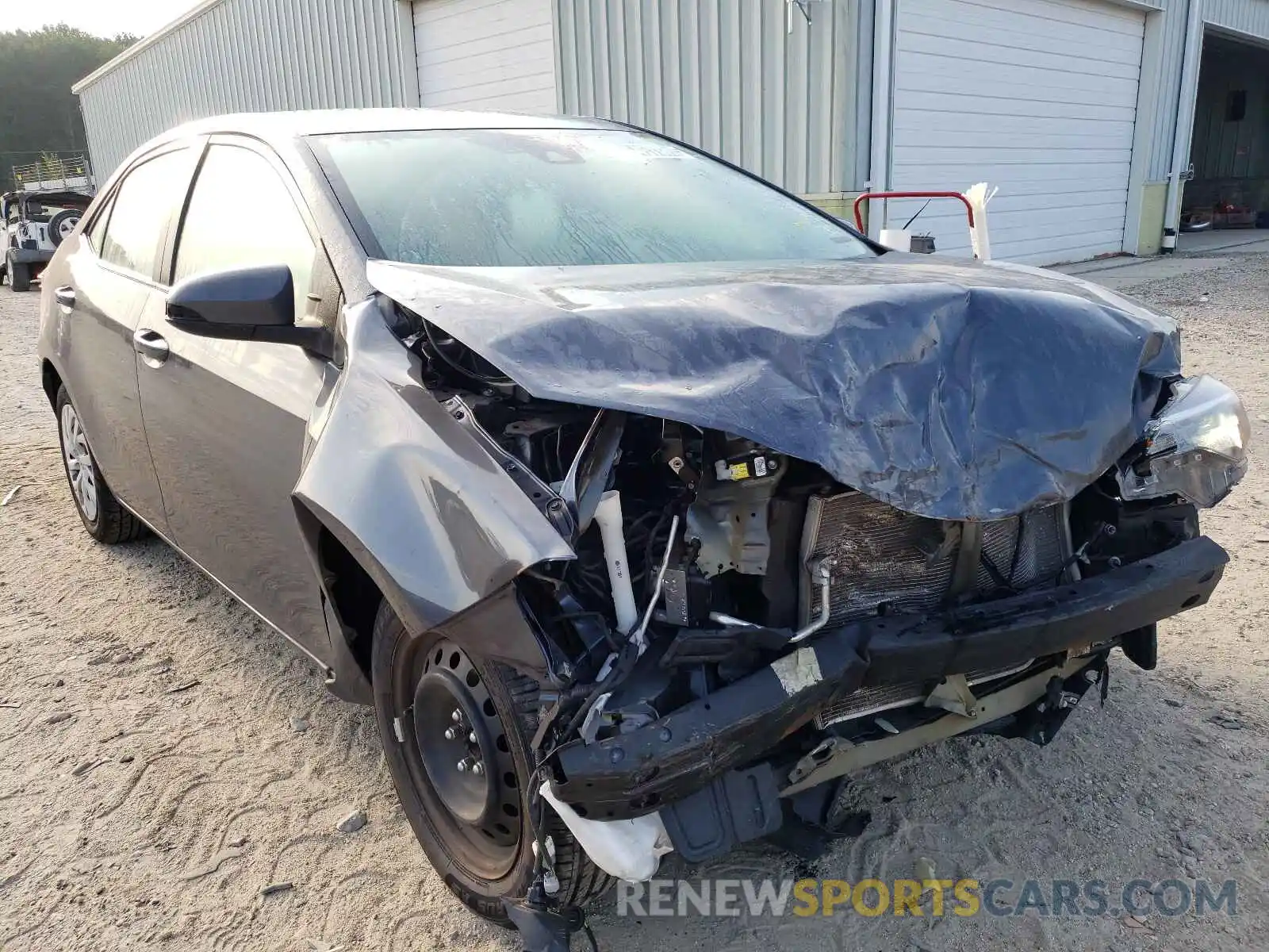 1 Photograph of a damaged car 5YFBURHE3KP885210 TOYOTA COROLLA 2019