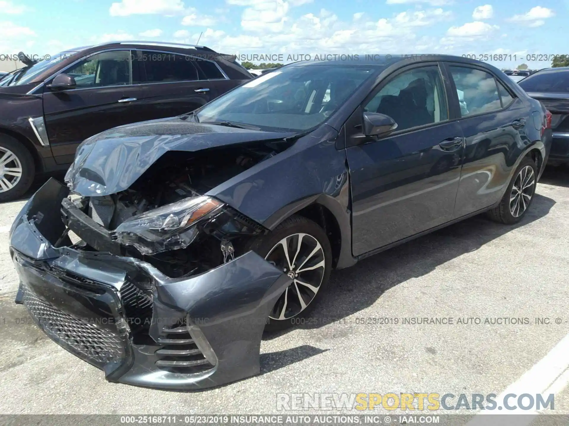 2 Photograph of a damaged car 5YFBURHE3KP885367 TOYOTA COROLLA 2019