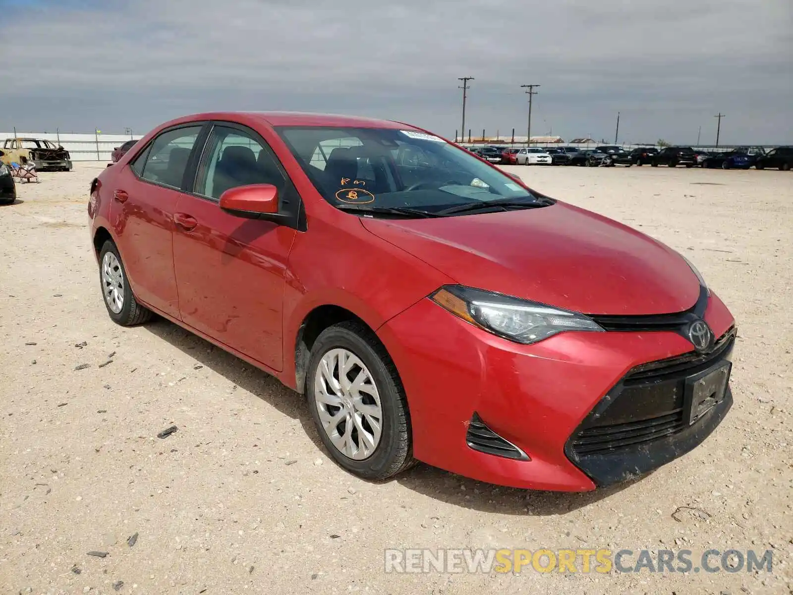 1 Photograph of a damaged car 5YFBURHE3KP885756 TOYOTA COROLLA 2019