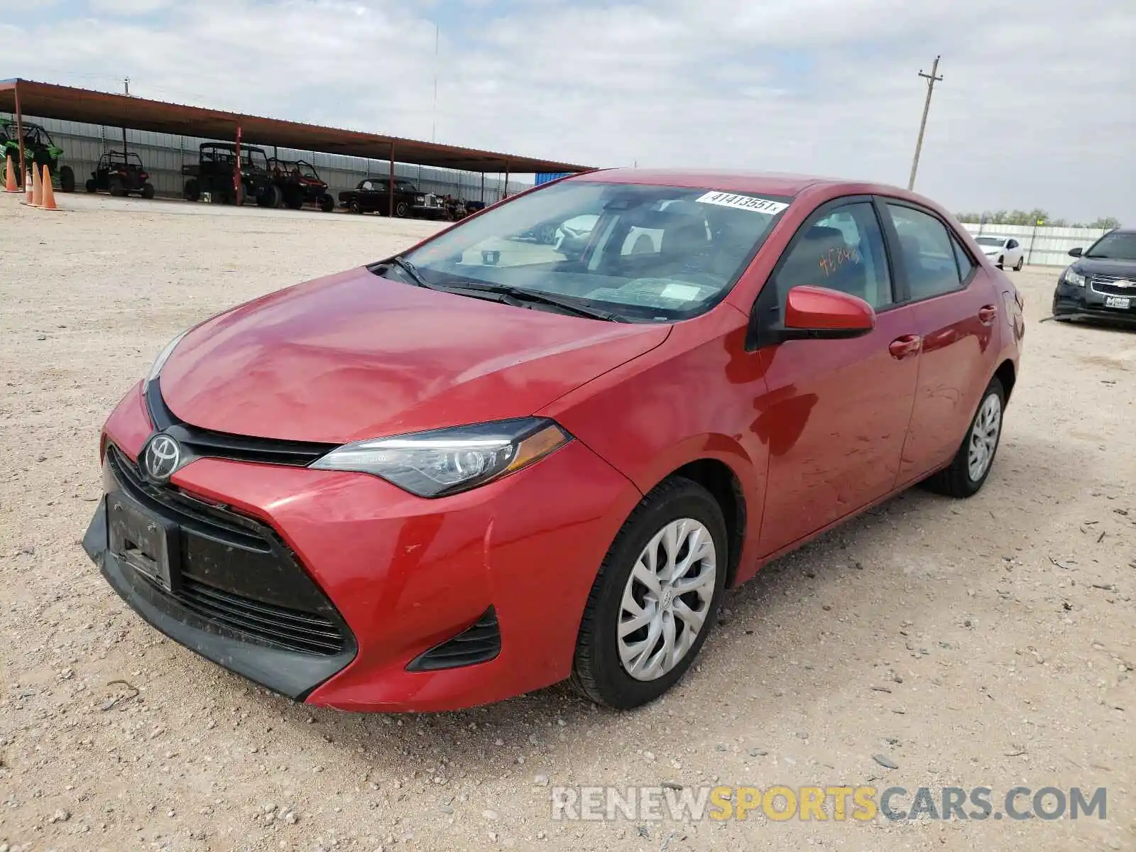 2 Photograph of a damaged car 5YFBURHE3KP885756 TOYOTA COROLLA 2019