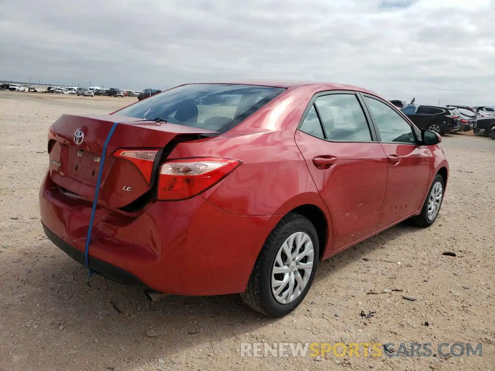 4 Photograph of a damaged car 5YFBURHE3KP885756 TOYOTA COROLLA 2019