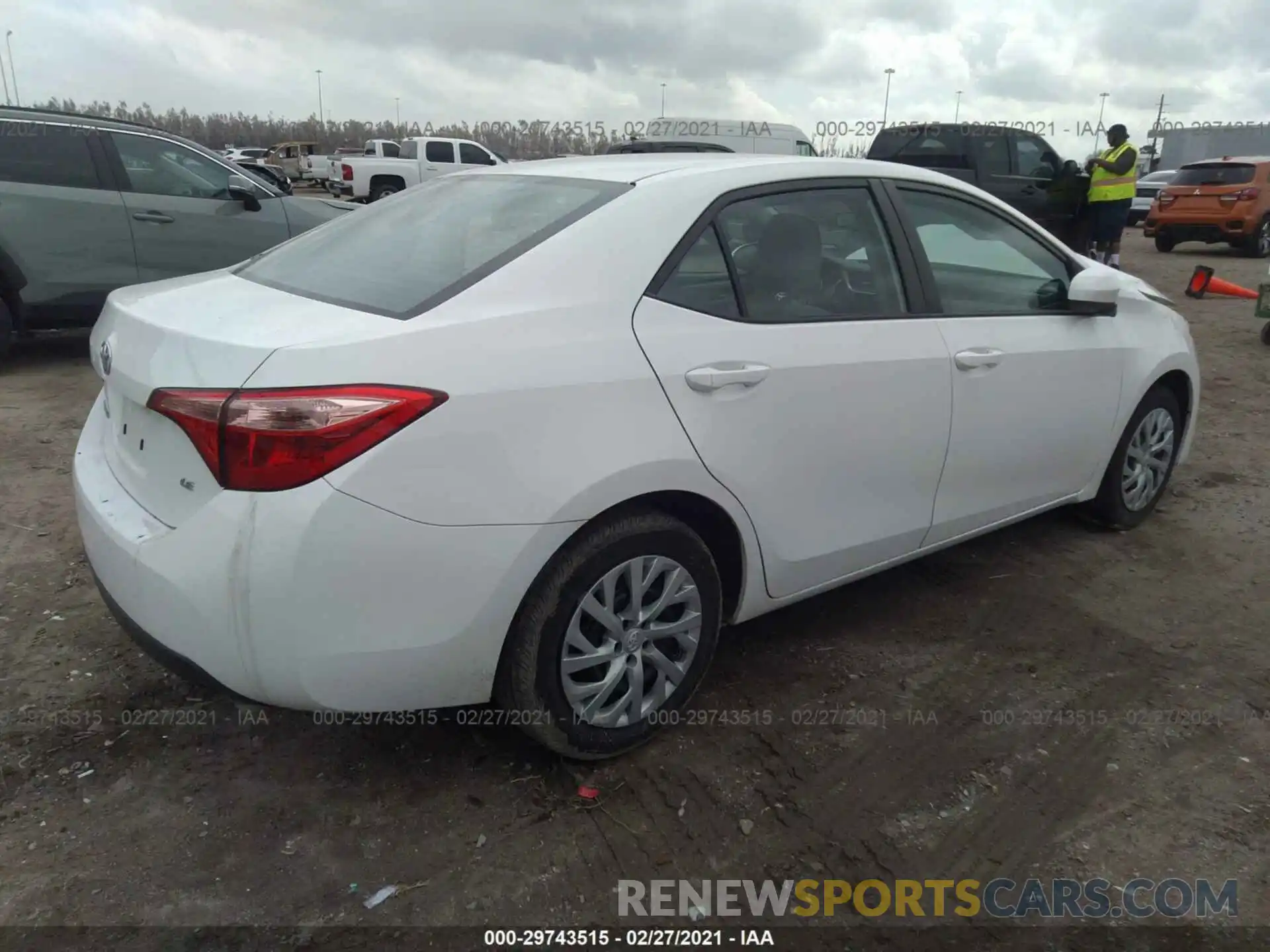 4 Photograph of a damaged car 5YFBURHE3KP885997 TOYOTA COROLLA 2019