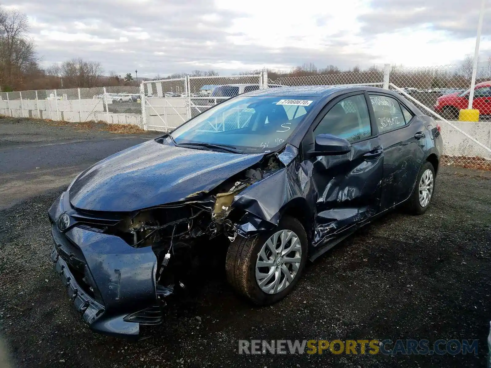 2 Photograph of a damaged car 5YFBURHE3KP886051 TOYOTA COROLLA 2019