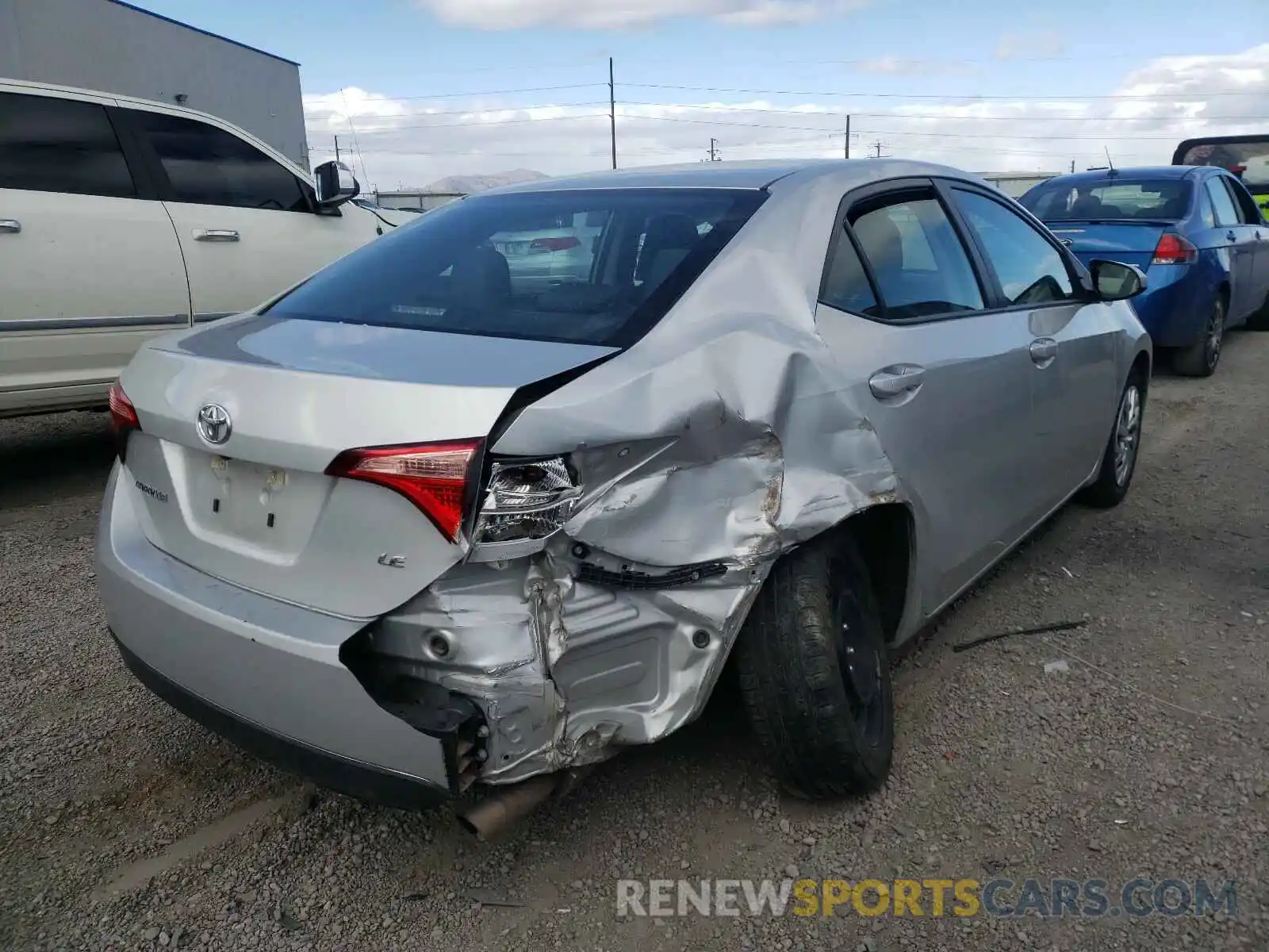 4 Photograph of a damaged car 5YFBURHE3KP886115 TOYOTA COROLLA 2019