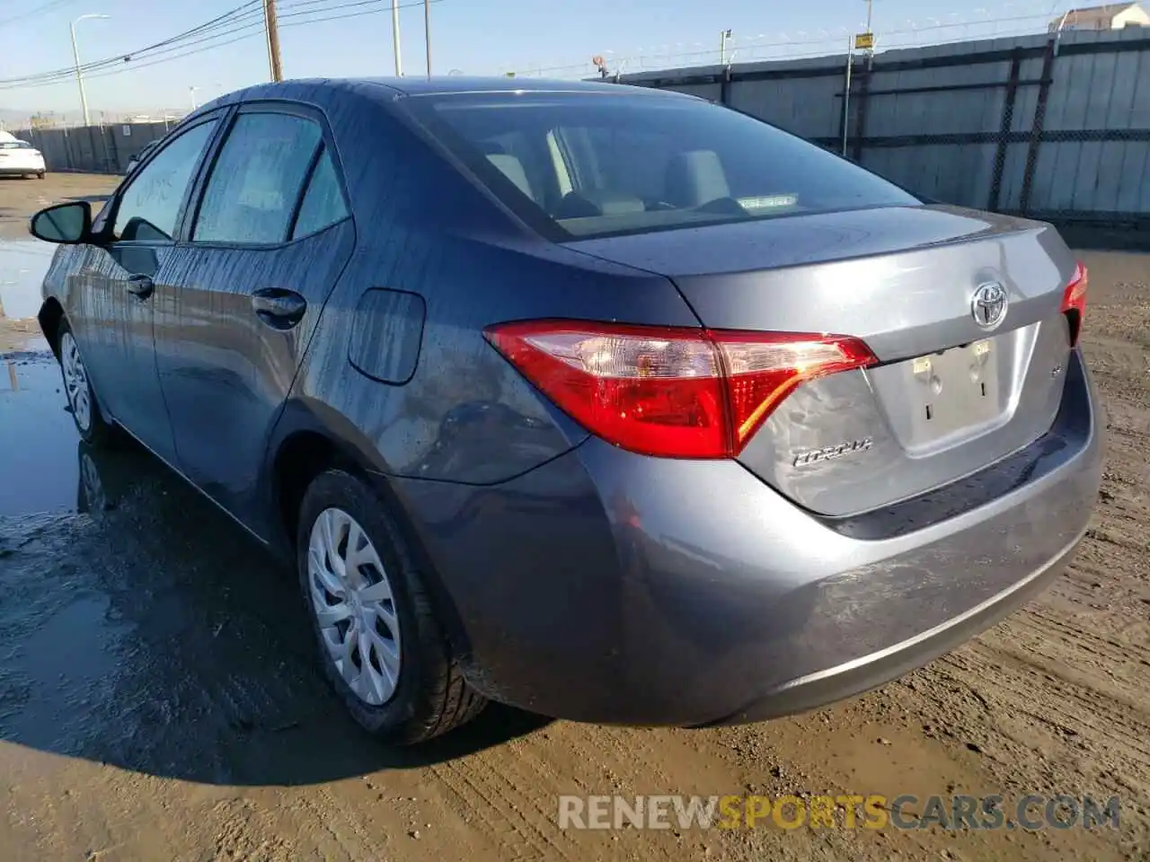 3 Photograph of a damaged car 5YFBURHE3KP886275 TOYOTA COROLLA 2019