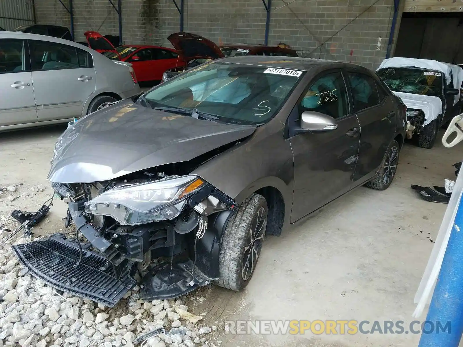 2 Photograph of a damaged car 5YFBURHE3KP886745 TOYOTA COROLLA 2019