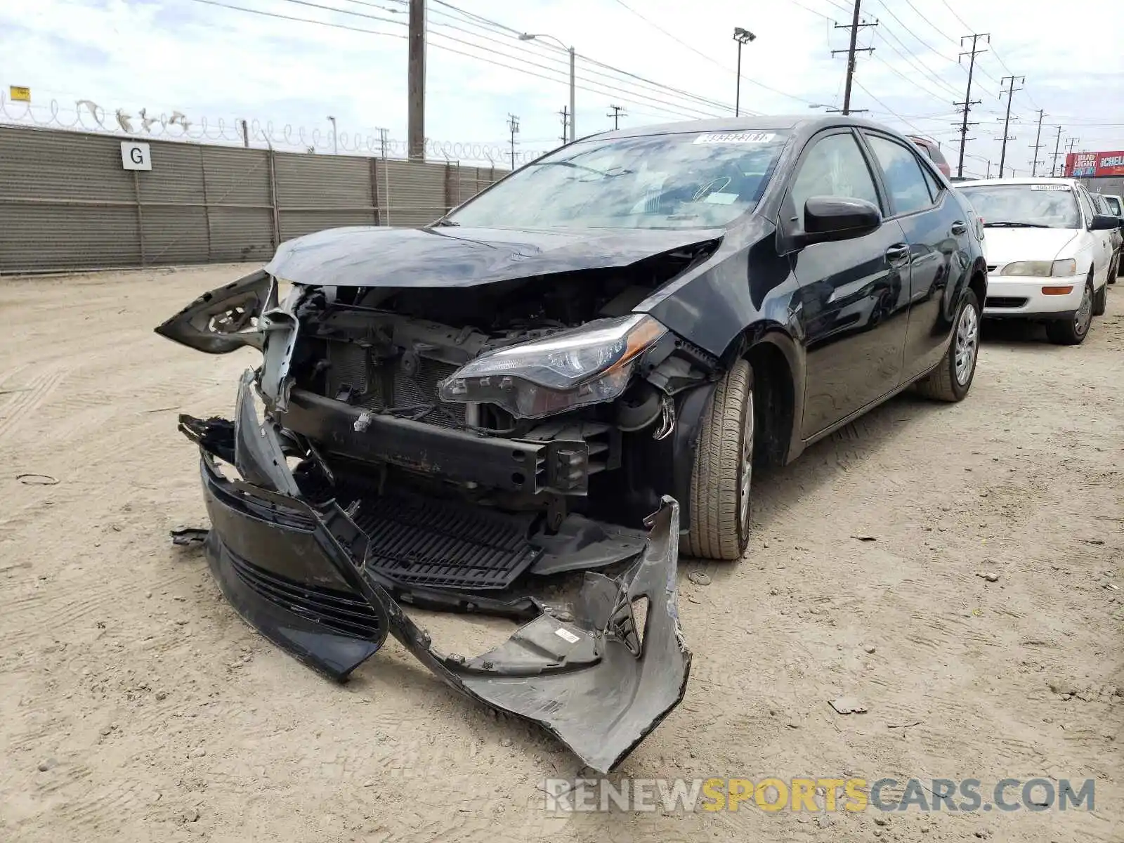 2 Photograph of a damaged car 5YFBURHE3KP887331 TOYOTA COROLLA 2019