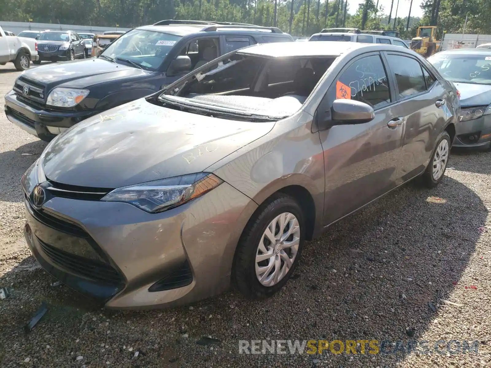 2 Photograph of a damaged car 5YFBURHE3KP887345 TOYOTA COROLLA 2019