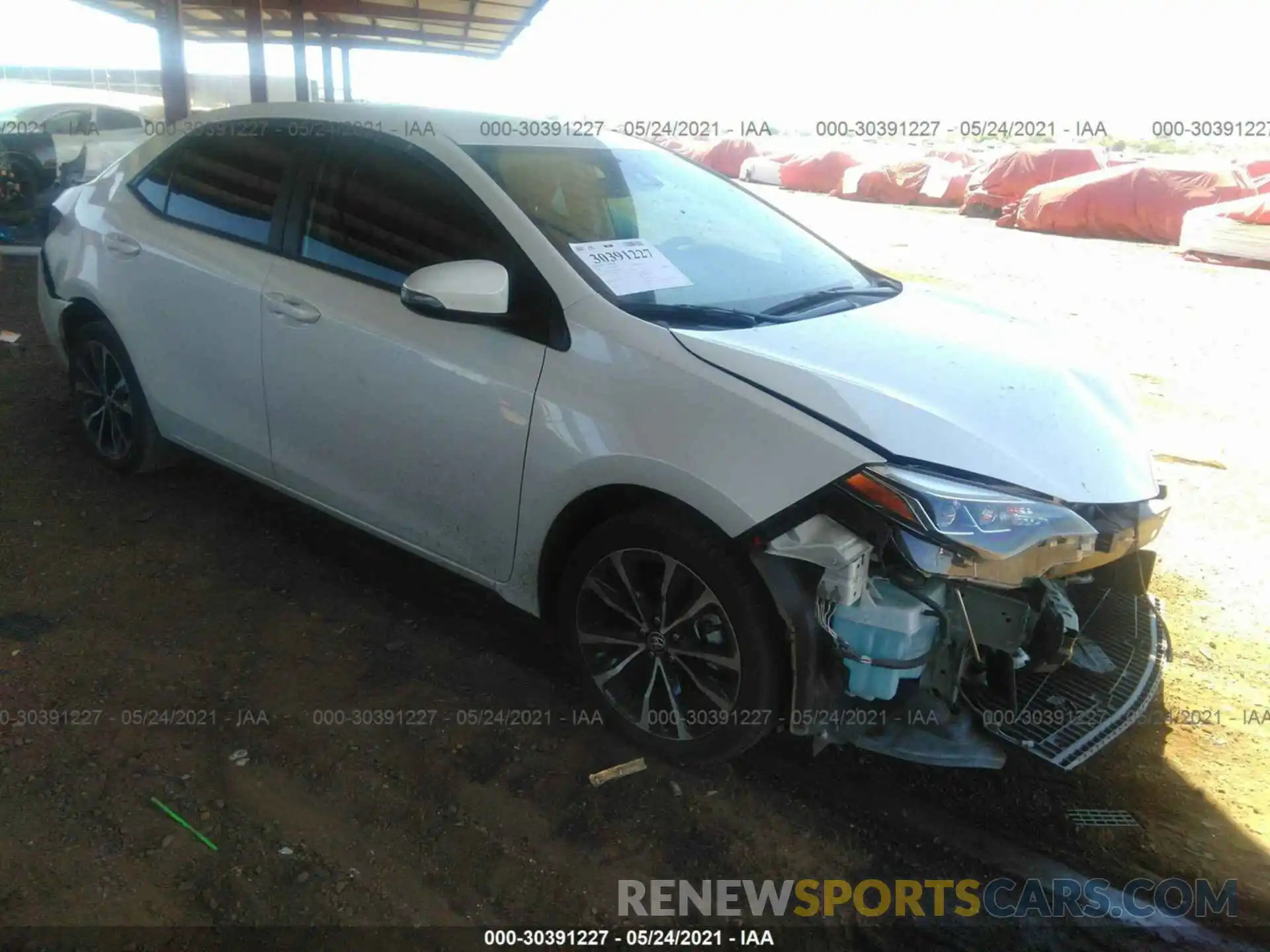 1 Photograph of a damaged car 5YFBURHE3KP887412 TOYOTA COROLLA 2019