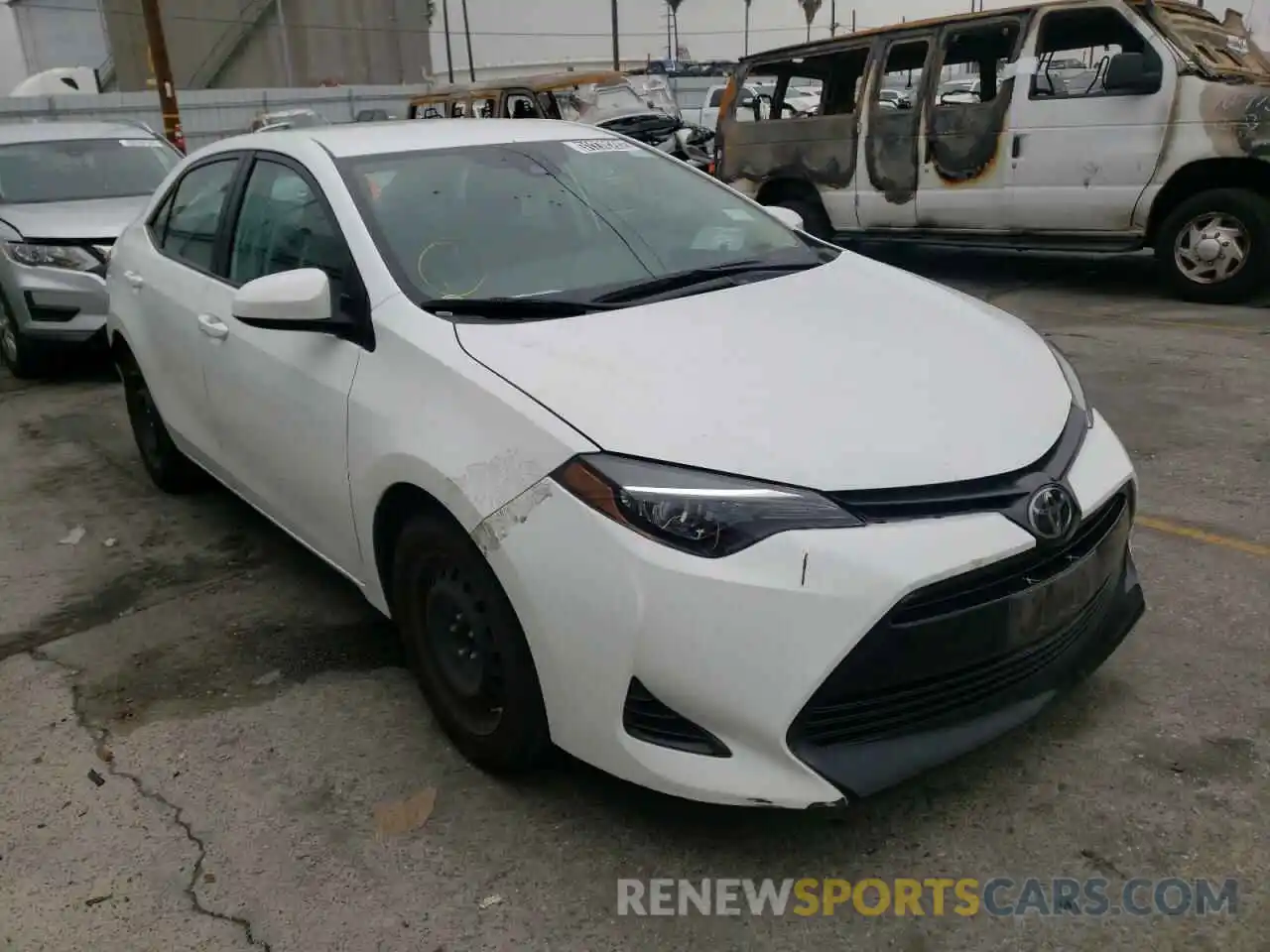 1 Photograph of a damaged car 5YFBURHE3KP887426 TOYOTA COROLLA 2019