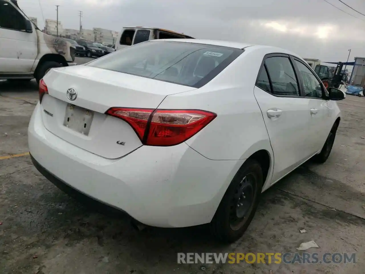 4 Photograph of a damaged car 5YFBURHE3KP887426 TOYOTA COROLLA 2019