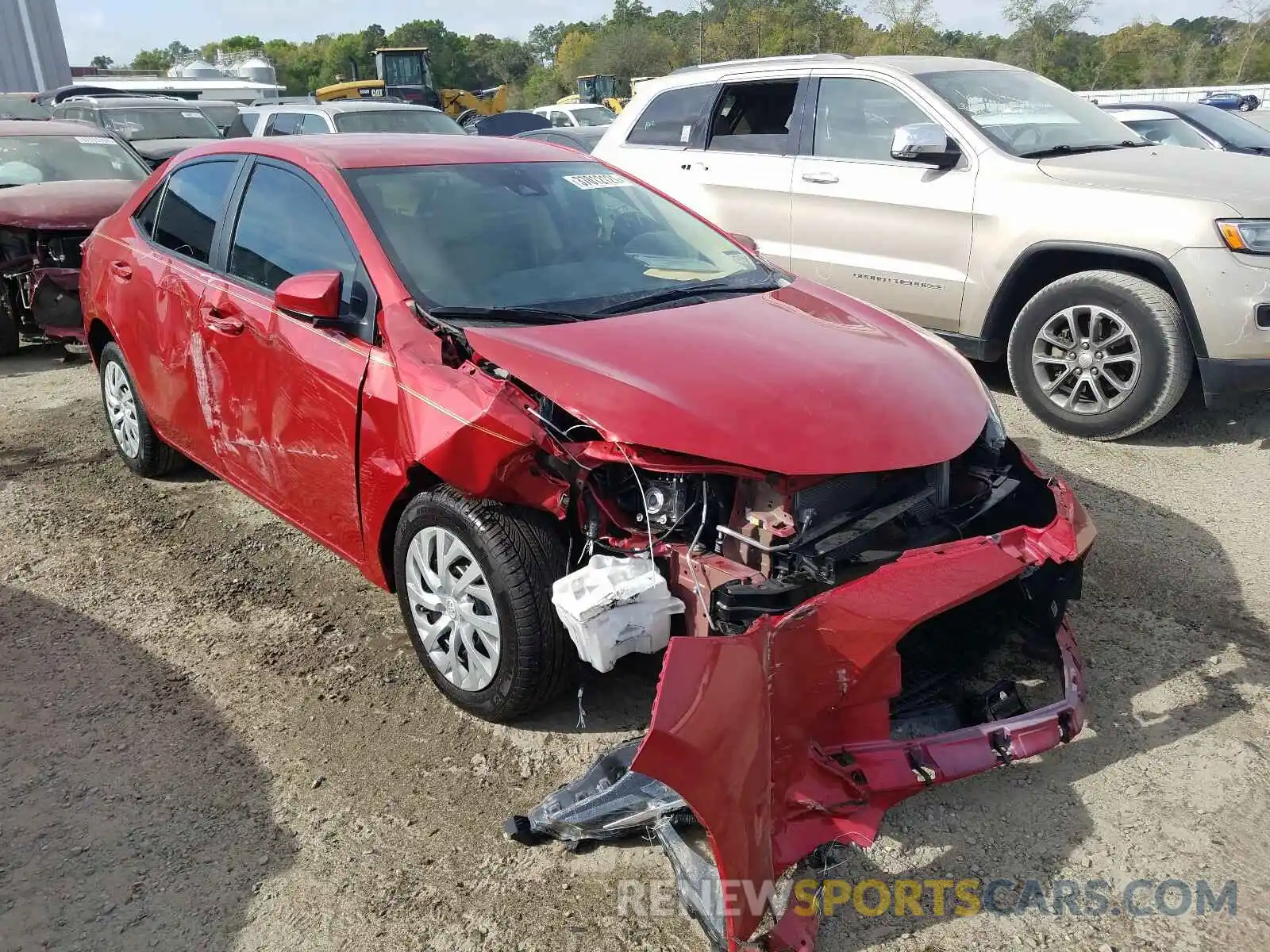 1 Photograph of a damaged car 5YFBURHE3KP888219 TOYOTA COROLLA 2019