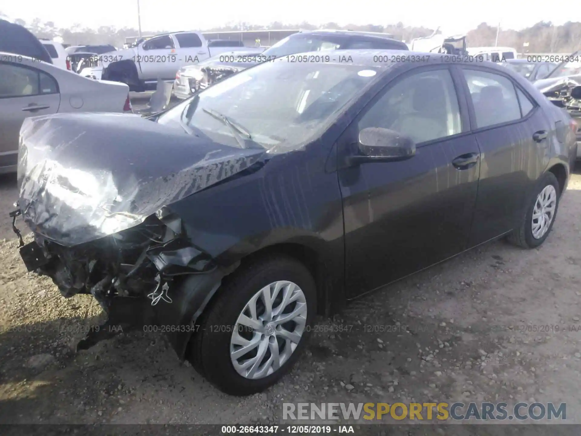 2 Photograph of a damaged car 5YFBURHE3KP888298 TOYOTA COROLLA 2019