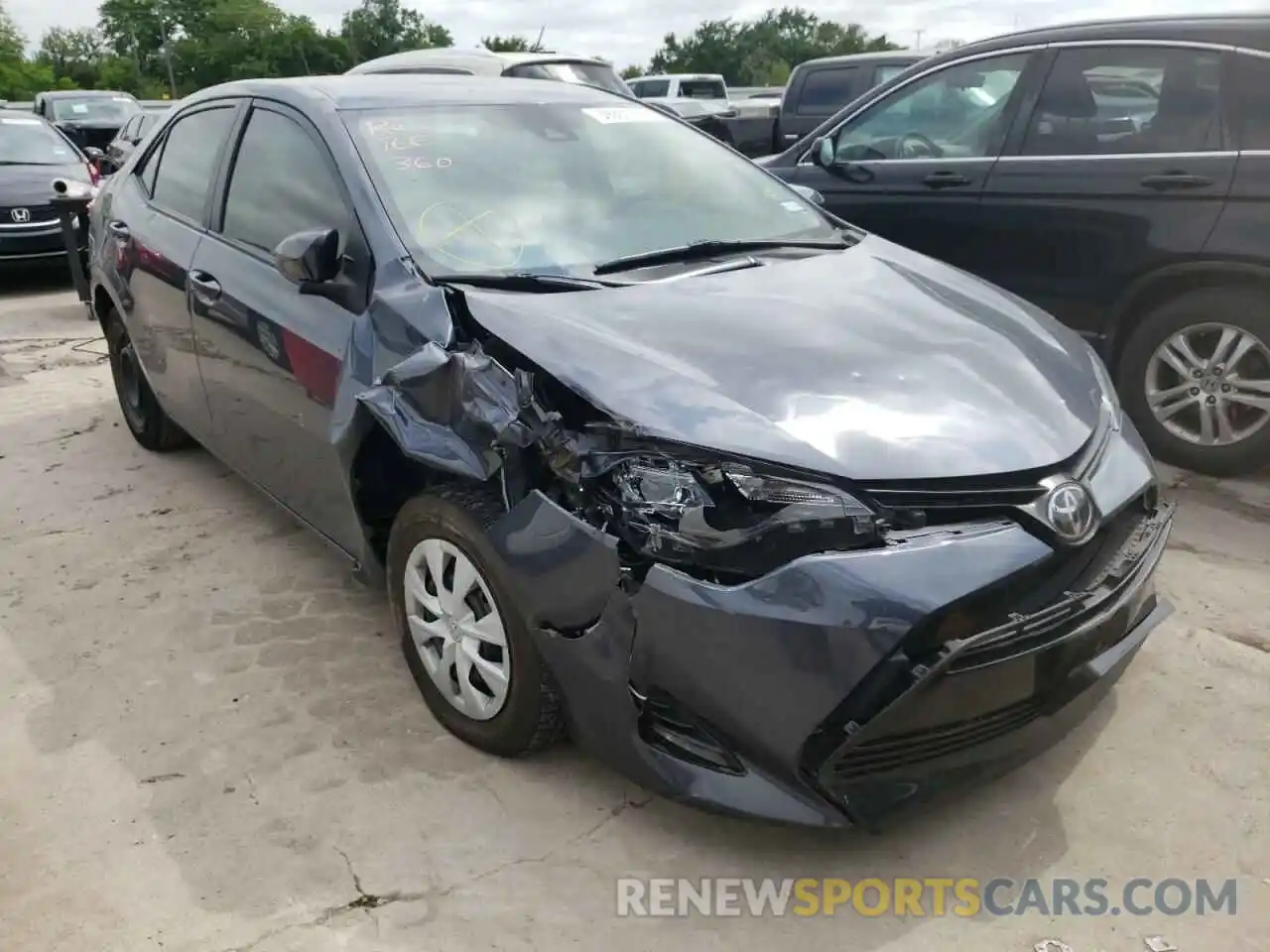 1 Photograph of a damaged car 5YFBURHE3KP888589 TOYOTA COROLLA 2019