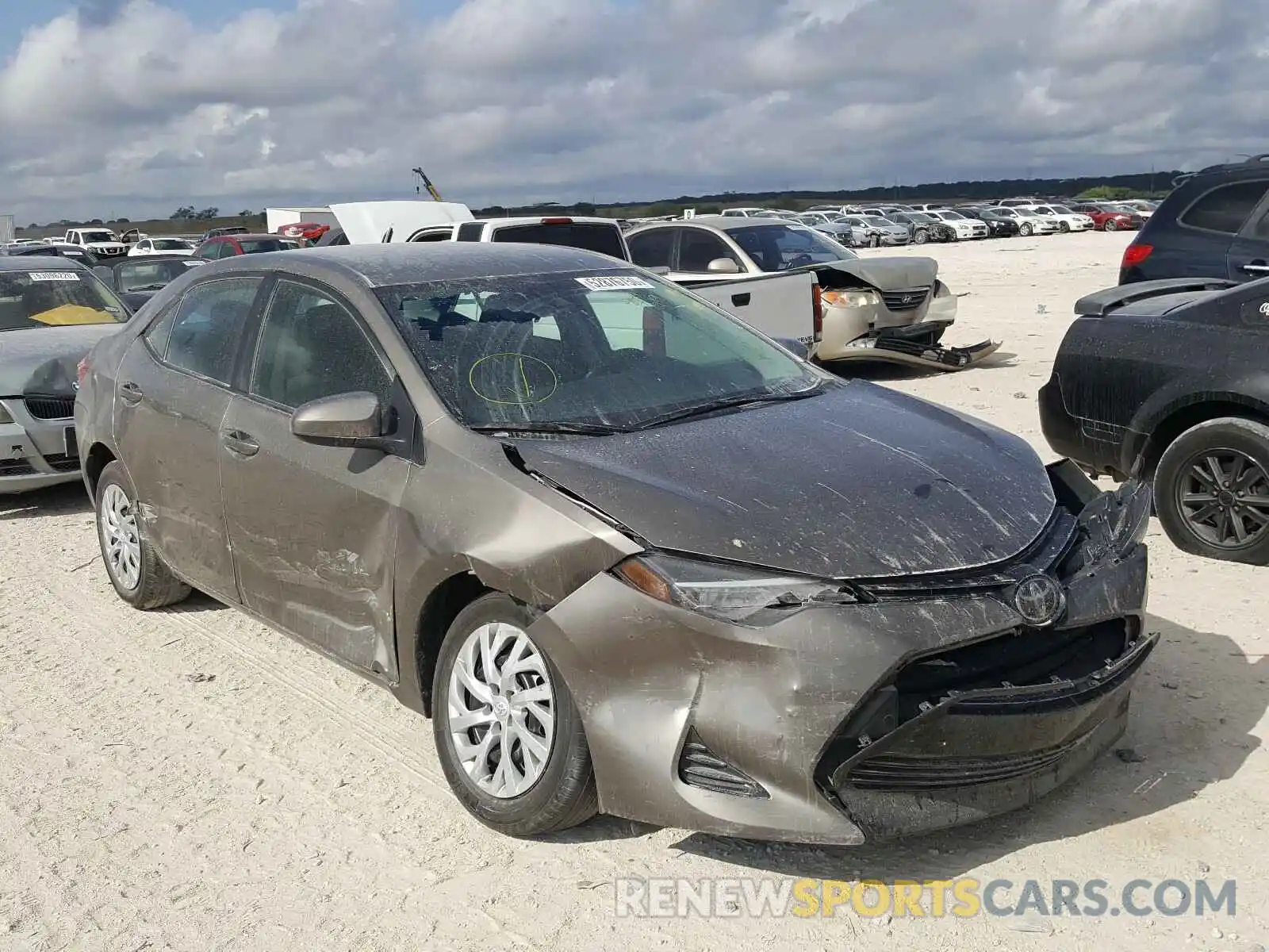 1 Photograph of a damaged car 5YFBURHE3KP888818 TOYOTA COROLLA 2019