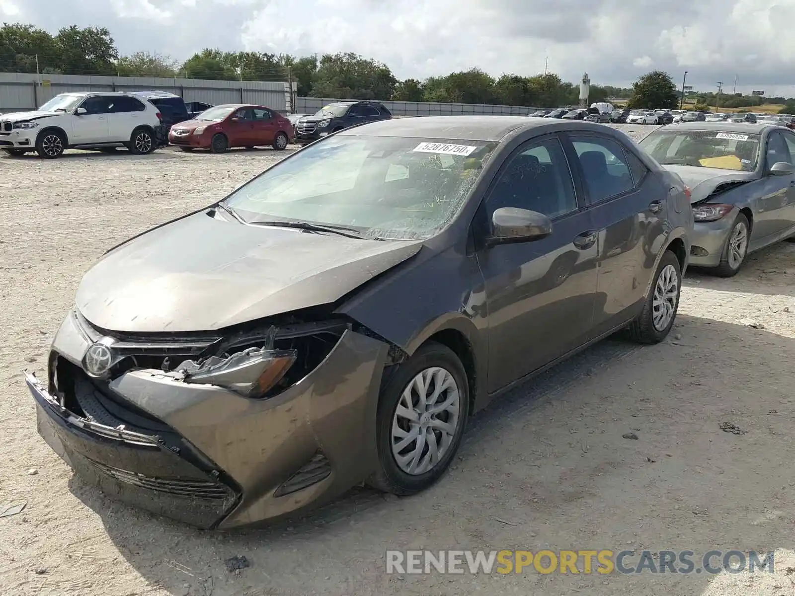 2 Photograph of a damaged car 5YFBURHE3KP888818 TOYOTA COROLLA 2019