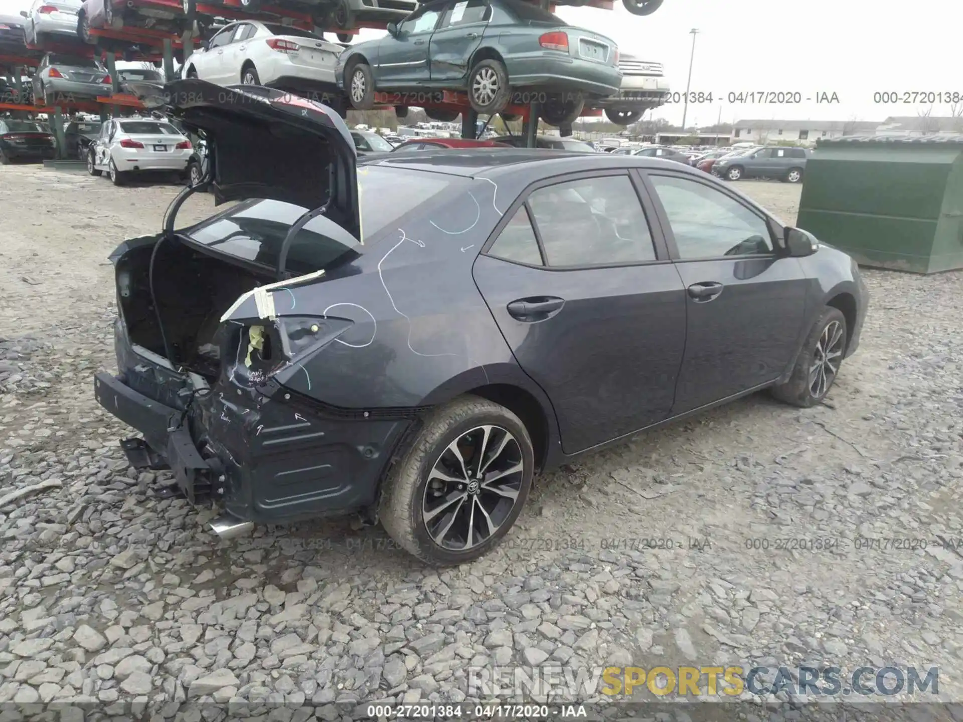 4 Photograph of a damaged car 5YFBURHE3KP888978 TOYOTA COROLLA 2019