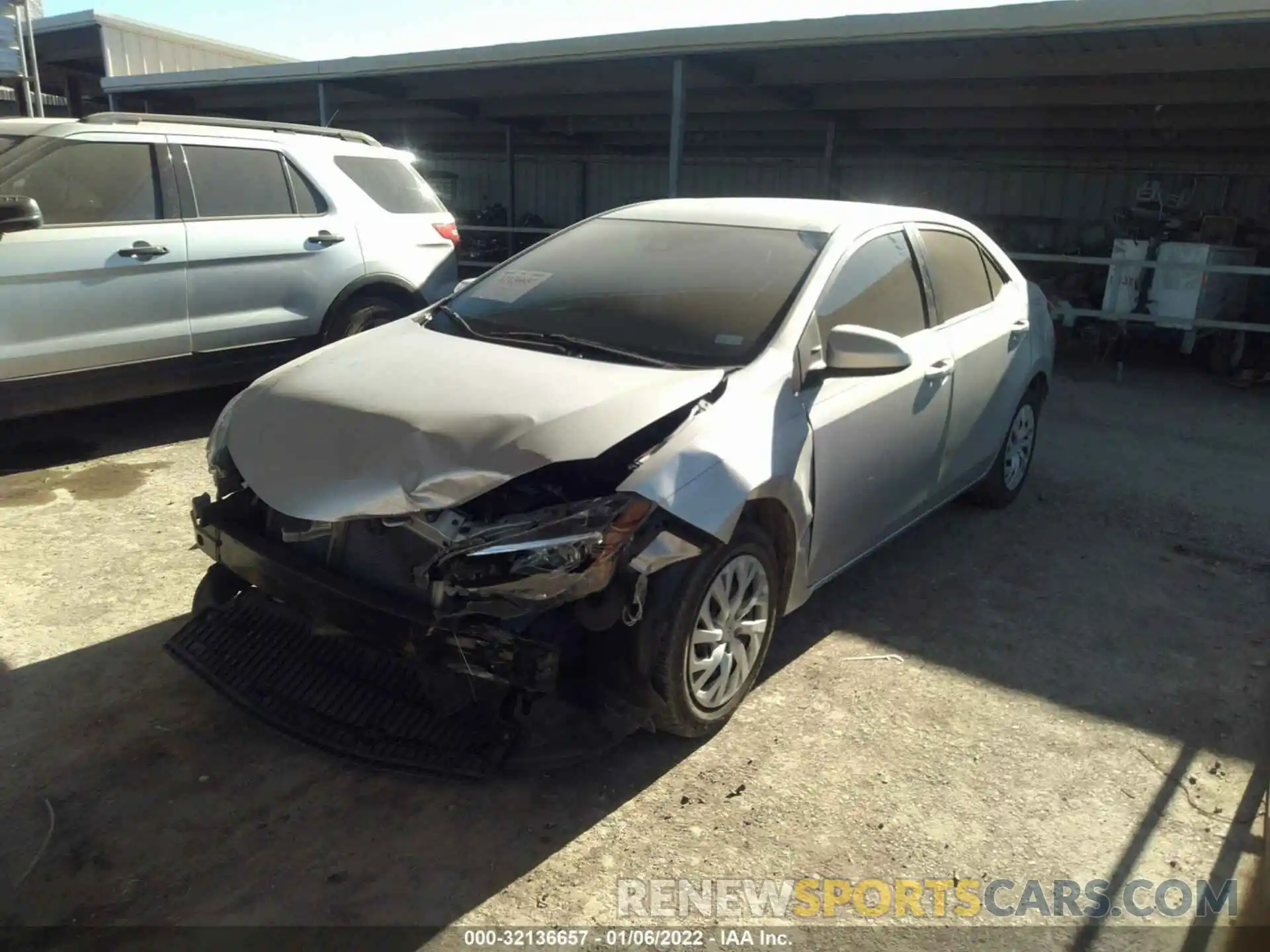 2 Photograph of a damaged car 5YFBURHE3KP889175 TOYOTA COROLLA 2019