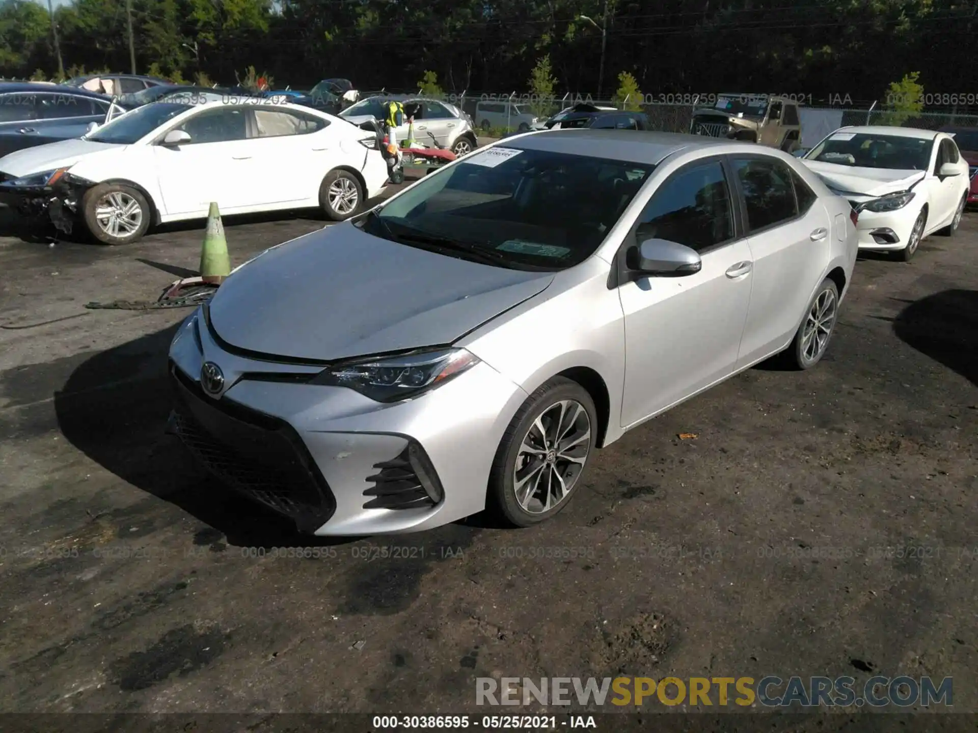 2 Photograph of a damaged car 5YFBURHE3KP889497 TOYOTA COROLLA 2019