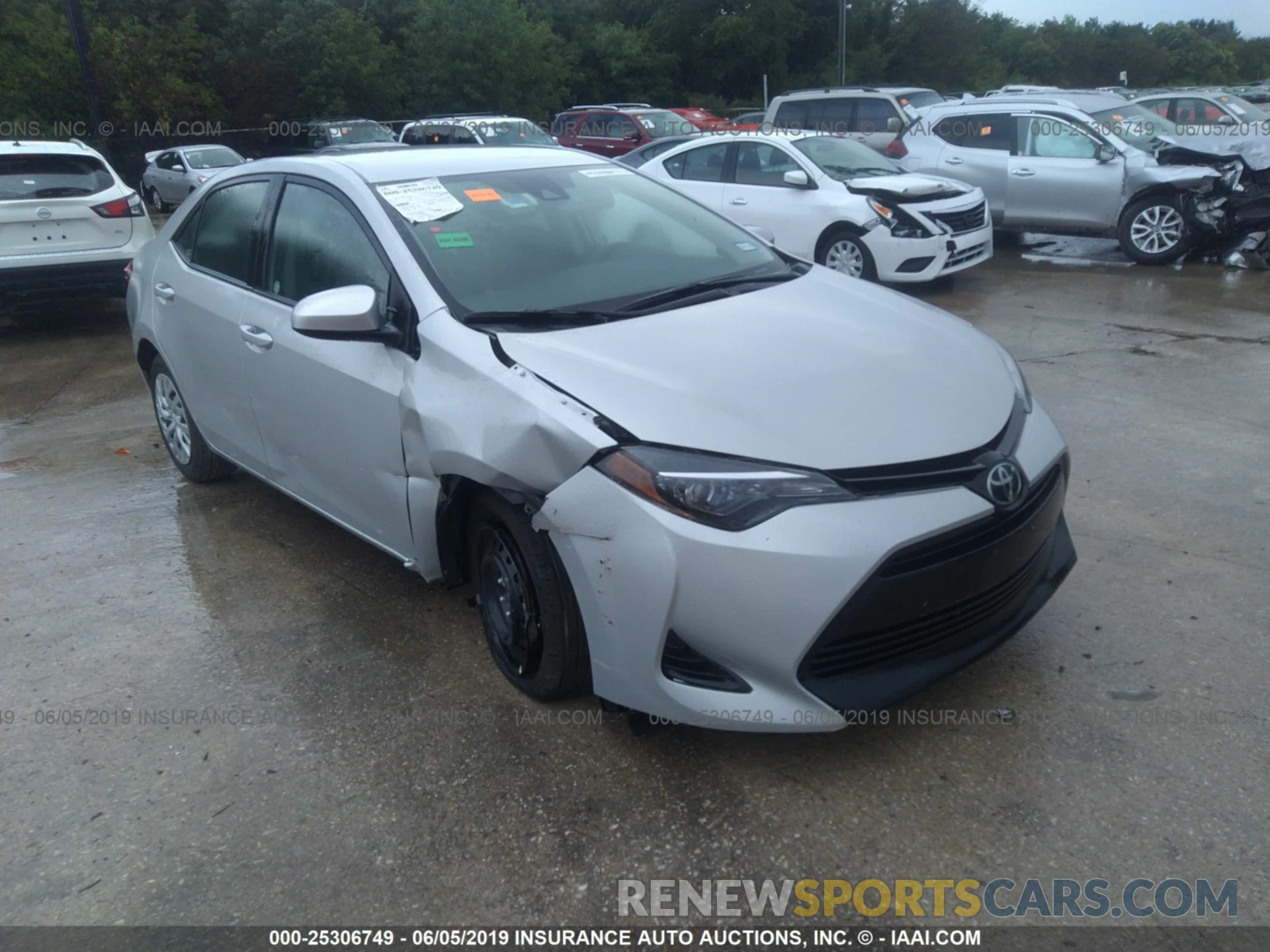 1 Photograph of a damaged car 5YFBURHE3KP889600 TOYOTA COROLLA 2019