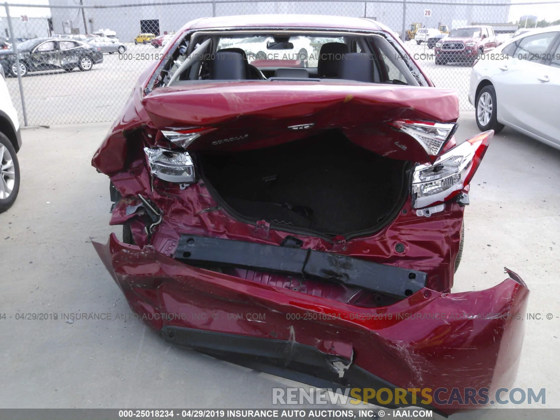 6 Photograph of a damaged car 5YFBURHE3KP889614 TOYOTA COROLLA 2019