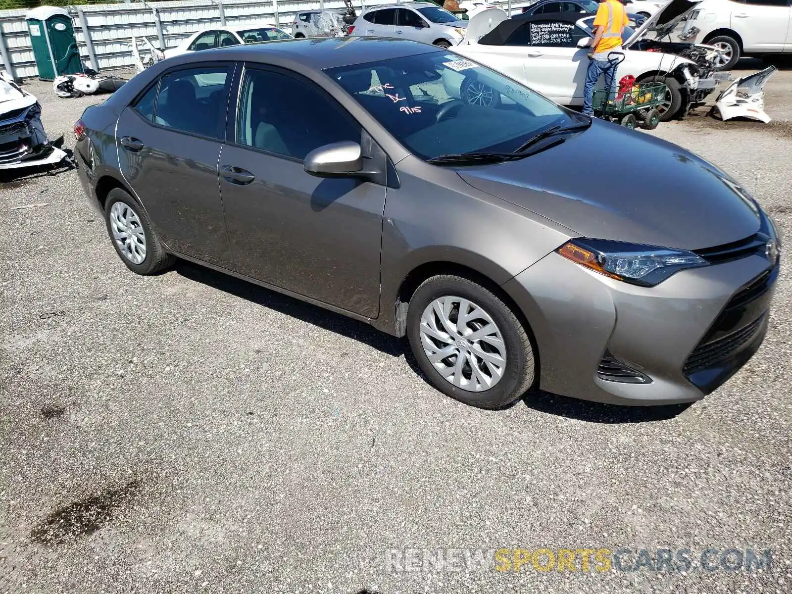 1 Photograph of a damaged car 5YFBURHE3KP889760 TOYOTA COROLLA 2019