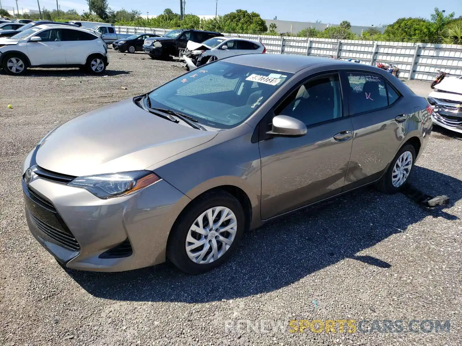 2 Photograph of a damaged car 5YFBURHE3KP889760 TOYOTA COROLLA 2019