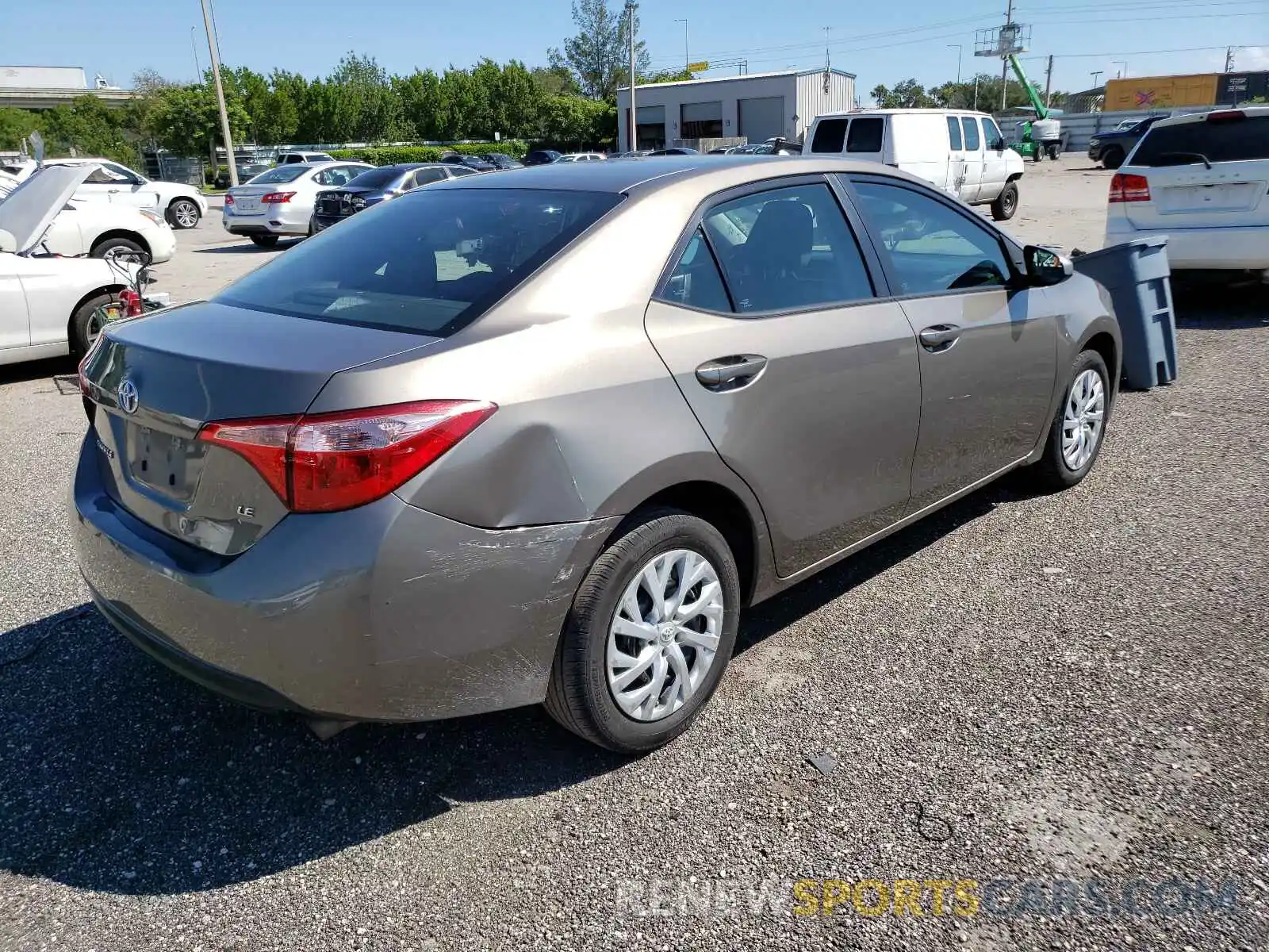 4 Photograph of a damaged car 5YFBURHE3KP889760 TOYOTA COROLLA 2019