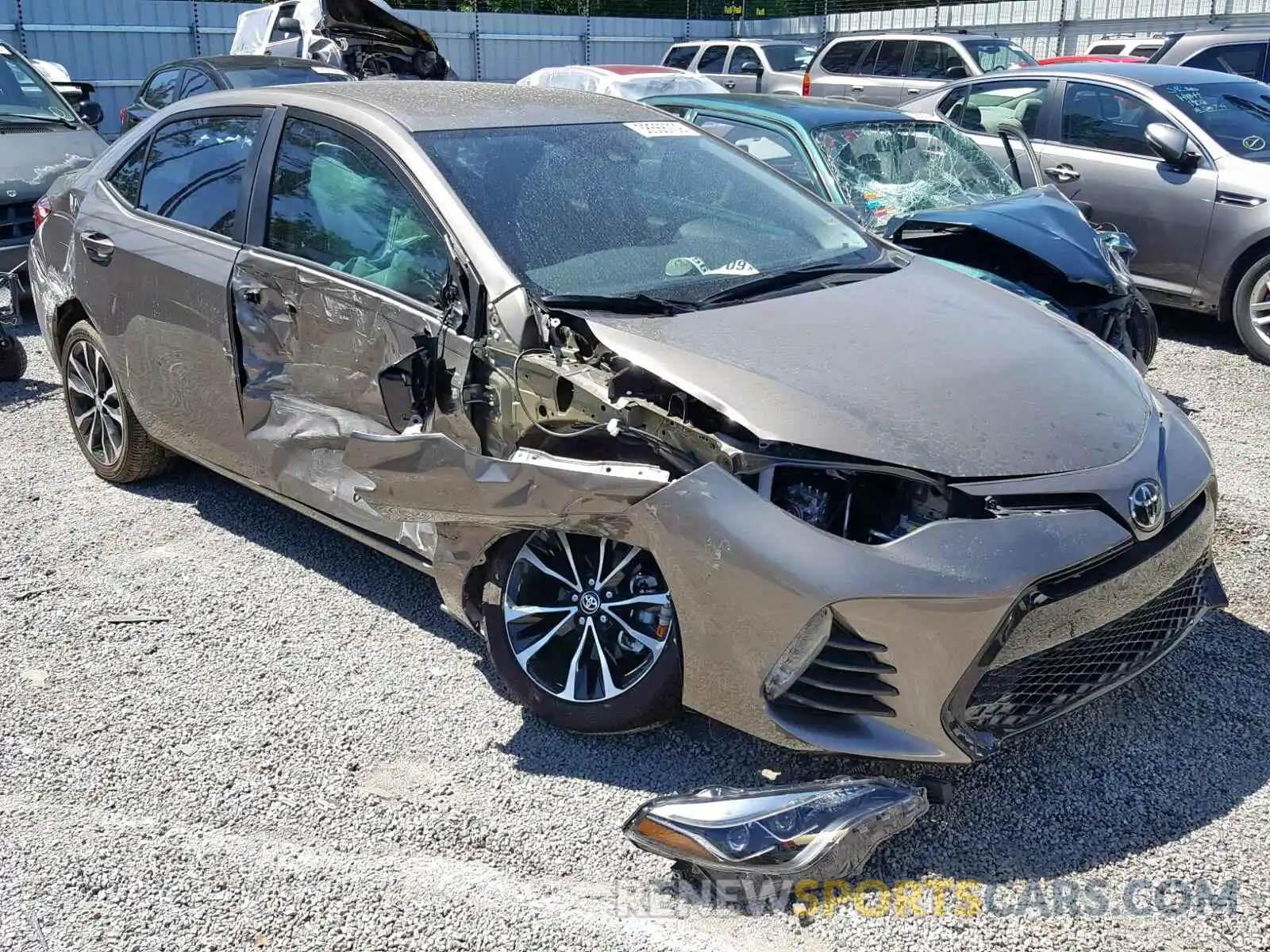 1 Photograph of a damaged car 5YFBURHE3KP890150 TOYOTA COROLLA 2019