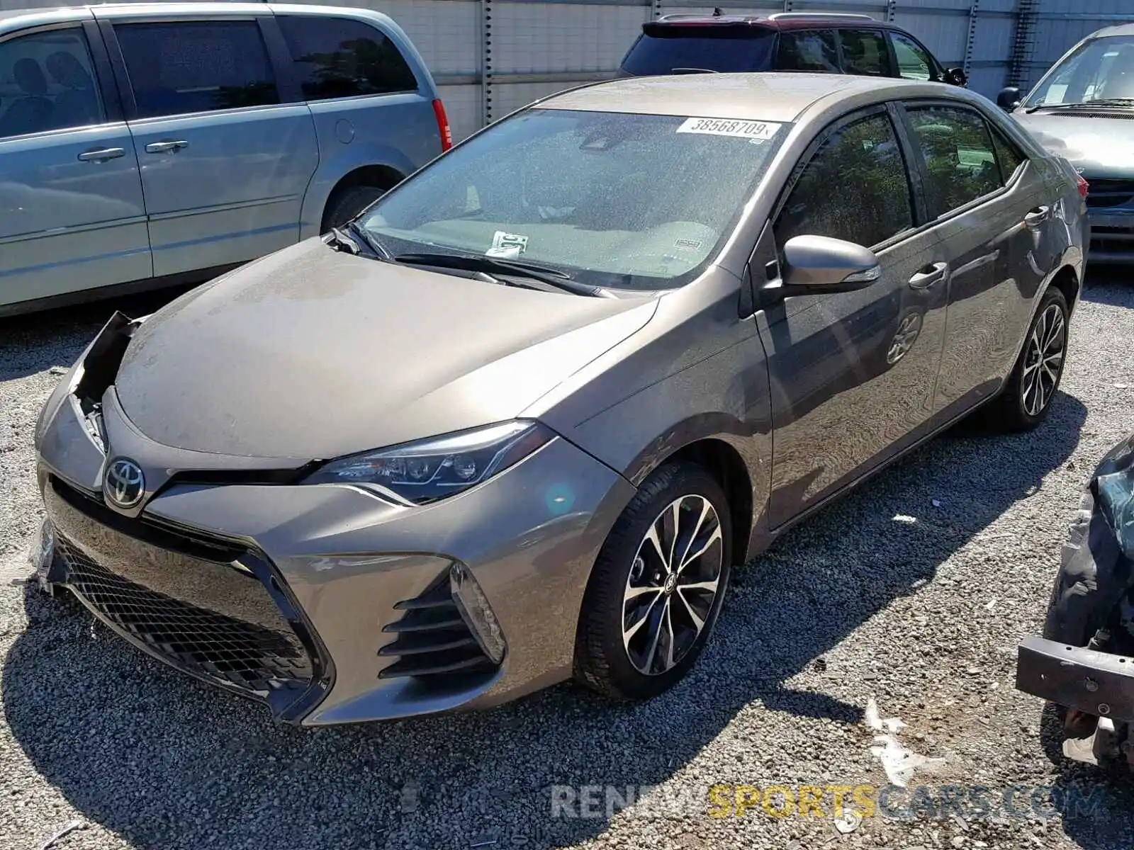 2 Photograph of a damaged car 5YFBURHE3KP890150 TOYOTA COROLLA 2019