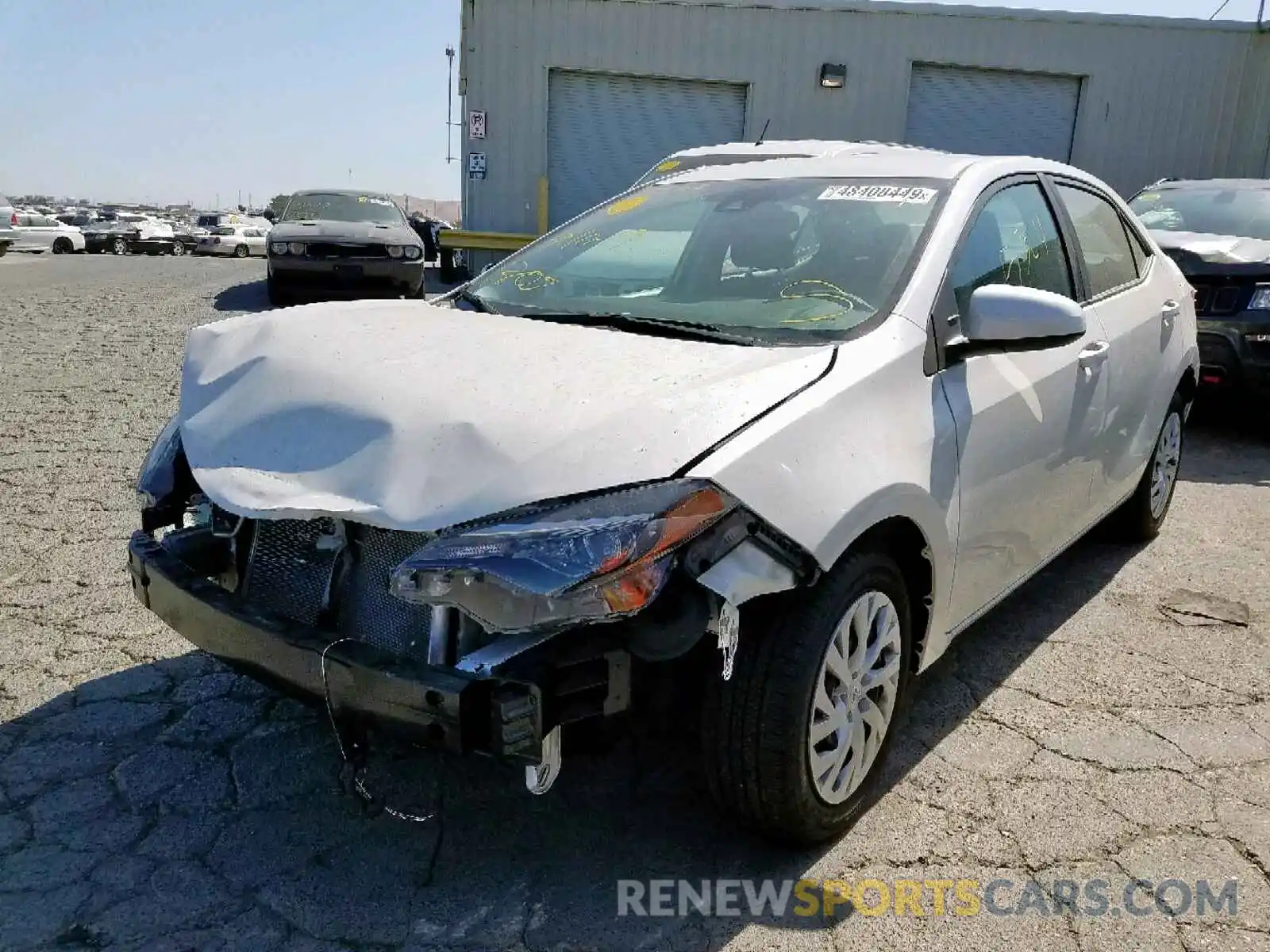 2 Photograph of a damaged car 5YFBURHE3KP890391 TOYOTA COROLLA 2019