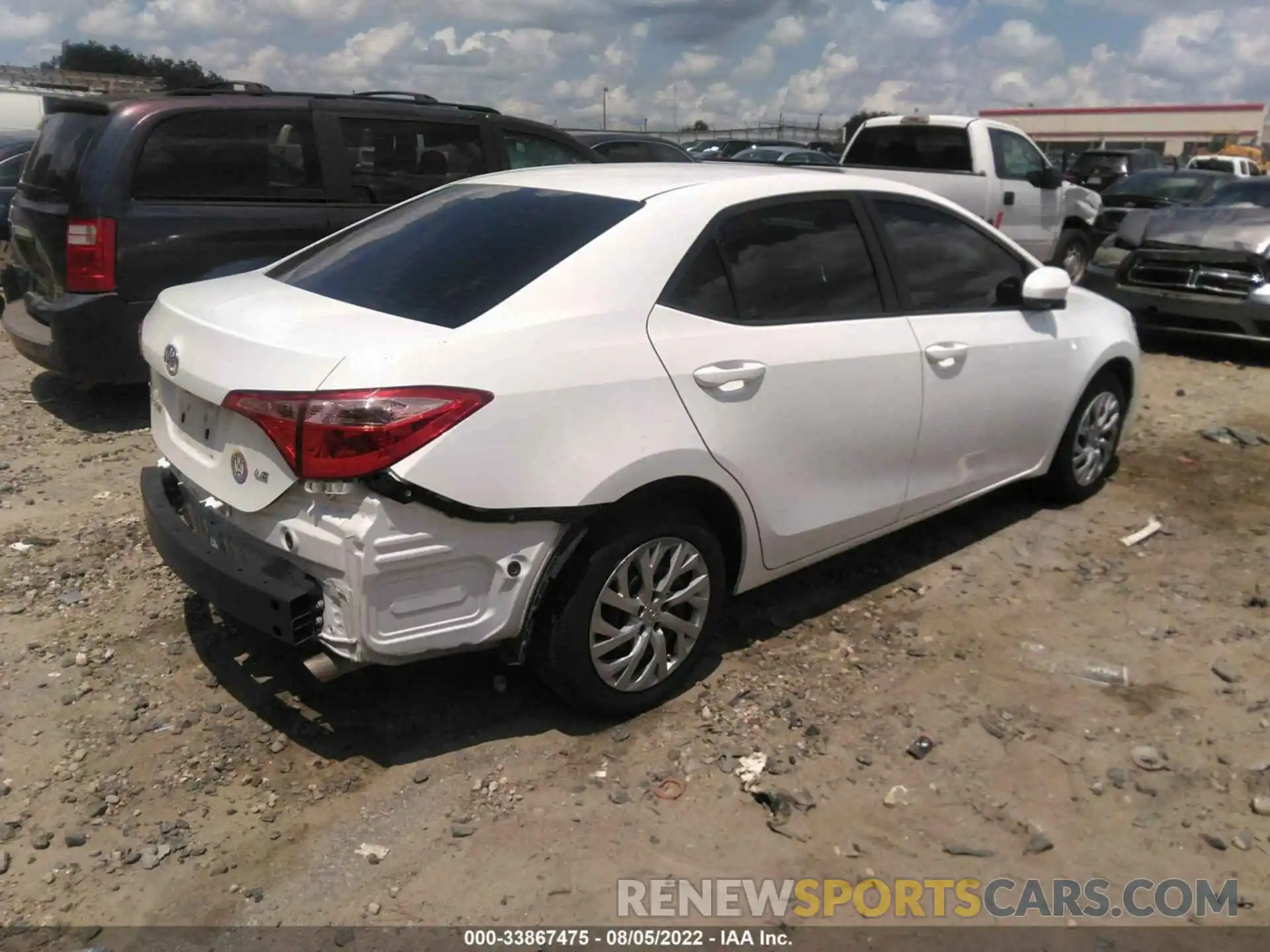 4 Photograph of a damaged car 5YFBURHE3KP891007 TOYOTA COROLLA 2019