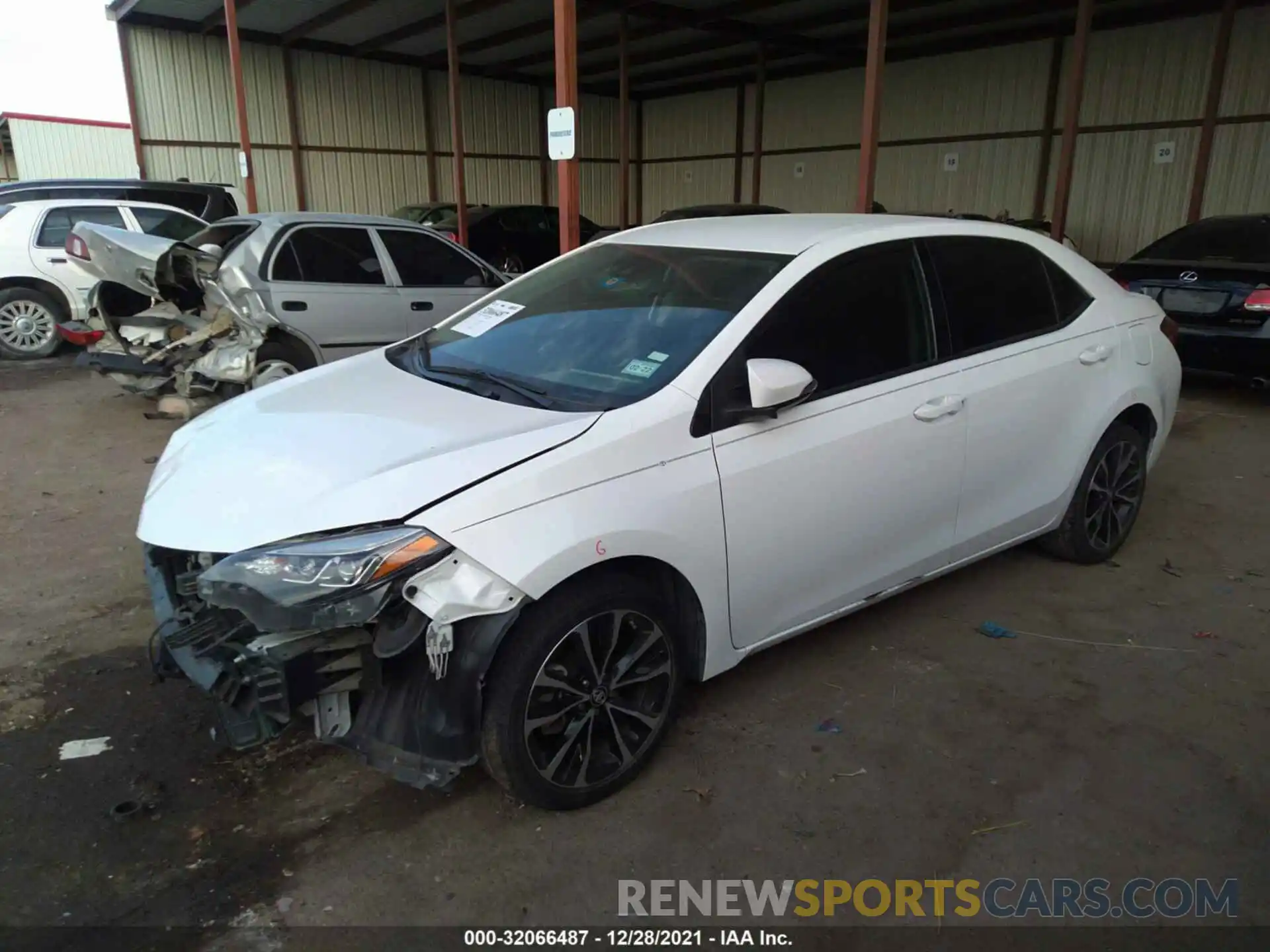 2 Photograph of a damaged car 5YFBURHE3KP891153 TOYOTA COROLLA 2019