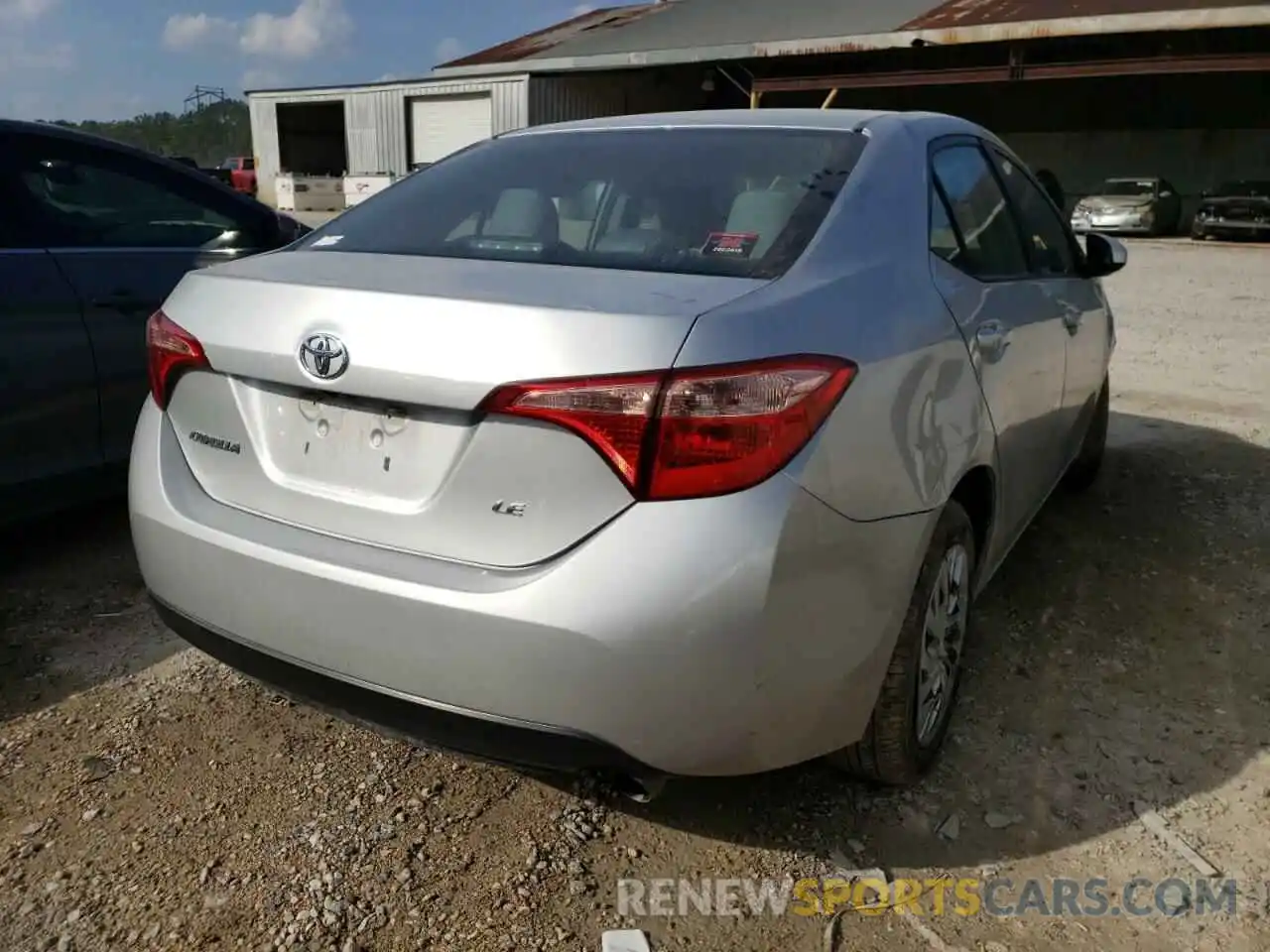 4 Photograph of a damaged car 5YFBURHE3KP891363 TOYOTA COROLLA 2019