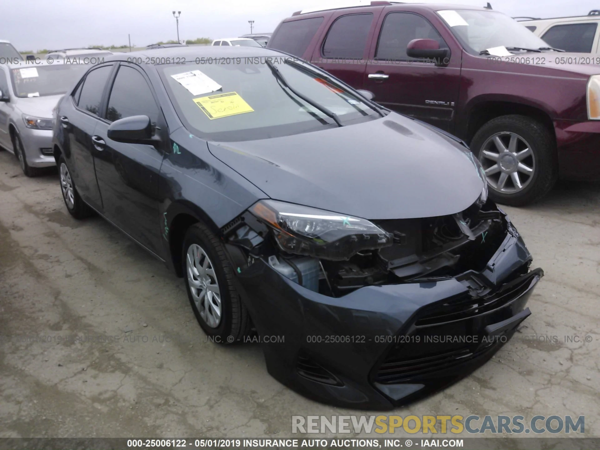 1 Photograph of a damaged car 5YFBURHE3KP892092 TOYOTA COROLLA 2019