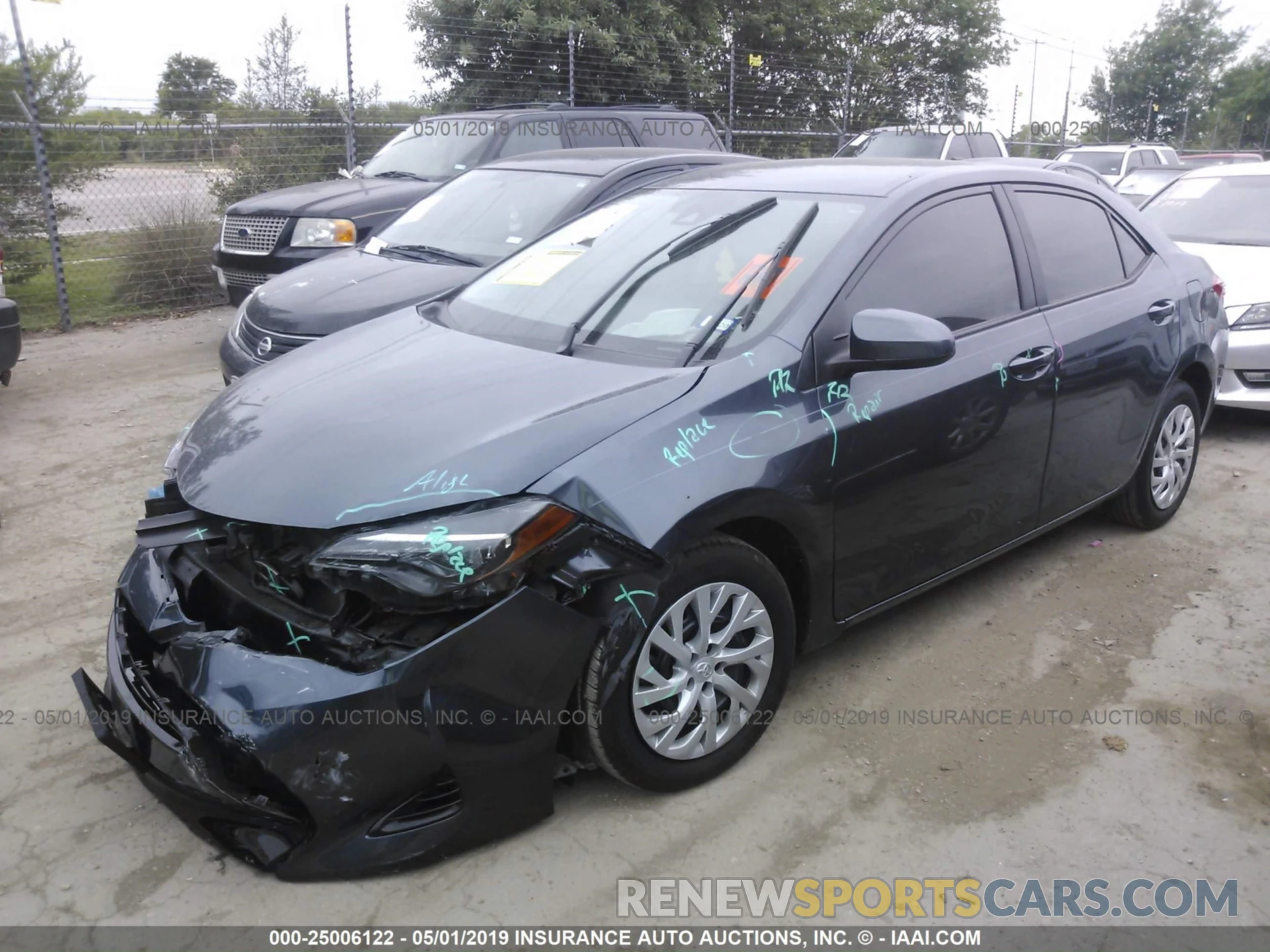 2 Photograph of a damaged car 5YFBURHE3KP892092 TOYOTA COROLLA 2019